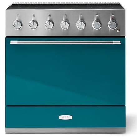AGA AMC36INSAL Mercury Series 36 Inch Salcombe Blue Induction Electric Freestanding Range