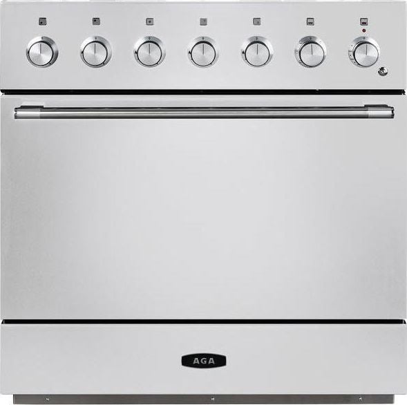 AGA AMC36INWHT Mercury Series 36 Inch White Induction Electric Freestanding Range