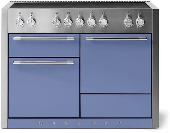 AGA AMC48INCBB Mercury Series 48 Inch Induction Electric Freestanding Range in Carnaby Blue