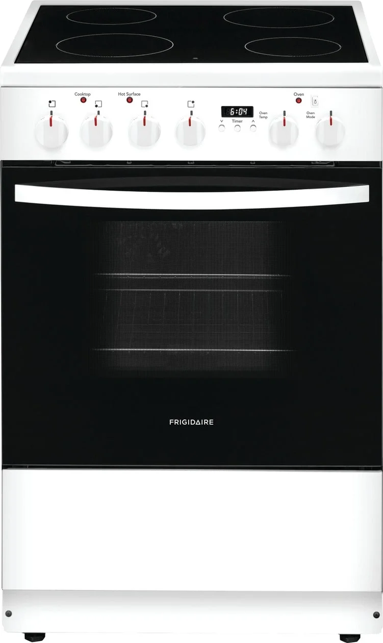 Frigidaire FCFE2425AW 24 Inch White Electric Convection Freestanding Range