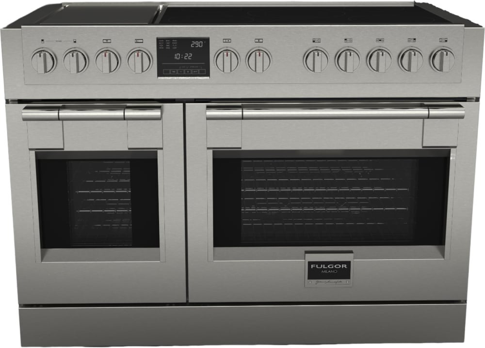 Fulgor Milano F6PIR485GS1 Sofia Series 48 Inch Induction Electric Double Oven Freestanding Range in Stainless Steel