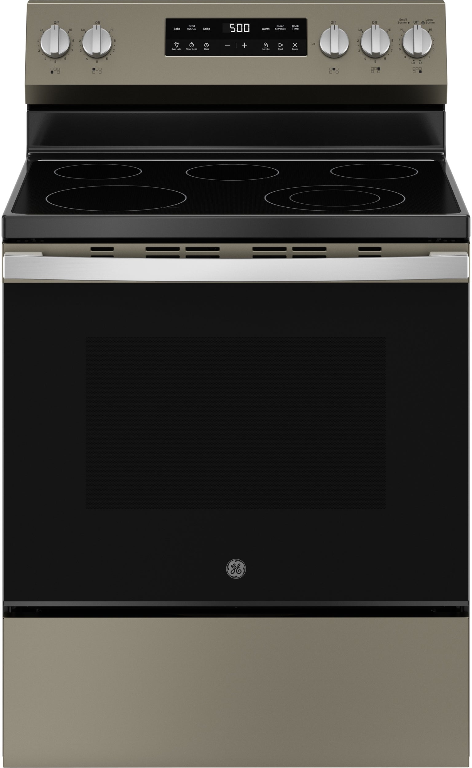 30 Inch Freestanding Electric Range with 5 Smoothtop Elements, 5.3 cu. ft. Oven Capacity, Power Boil™ Burner, Warming Zone, Storage Drawer, Crisp Mode, Sabbath Mode, and Self & Steam Clean: Fingerprint Resistant Slate