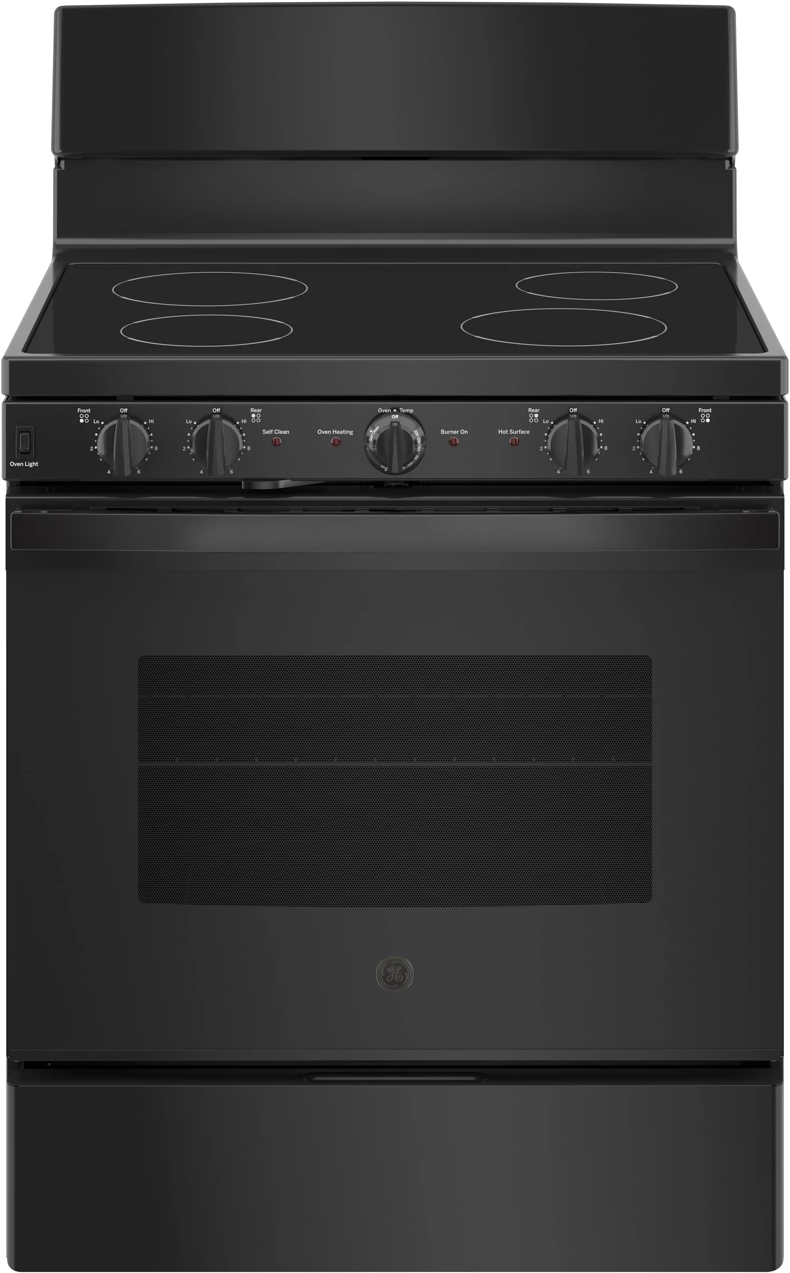 GE 30" Black Electric Smoothtop Range - ADA Compliant with Self Clean