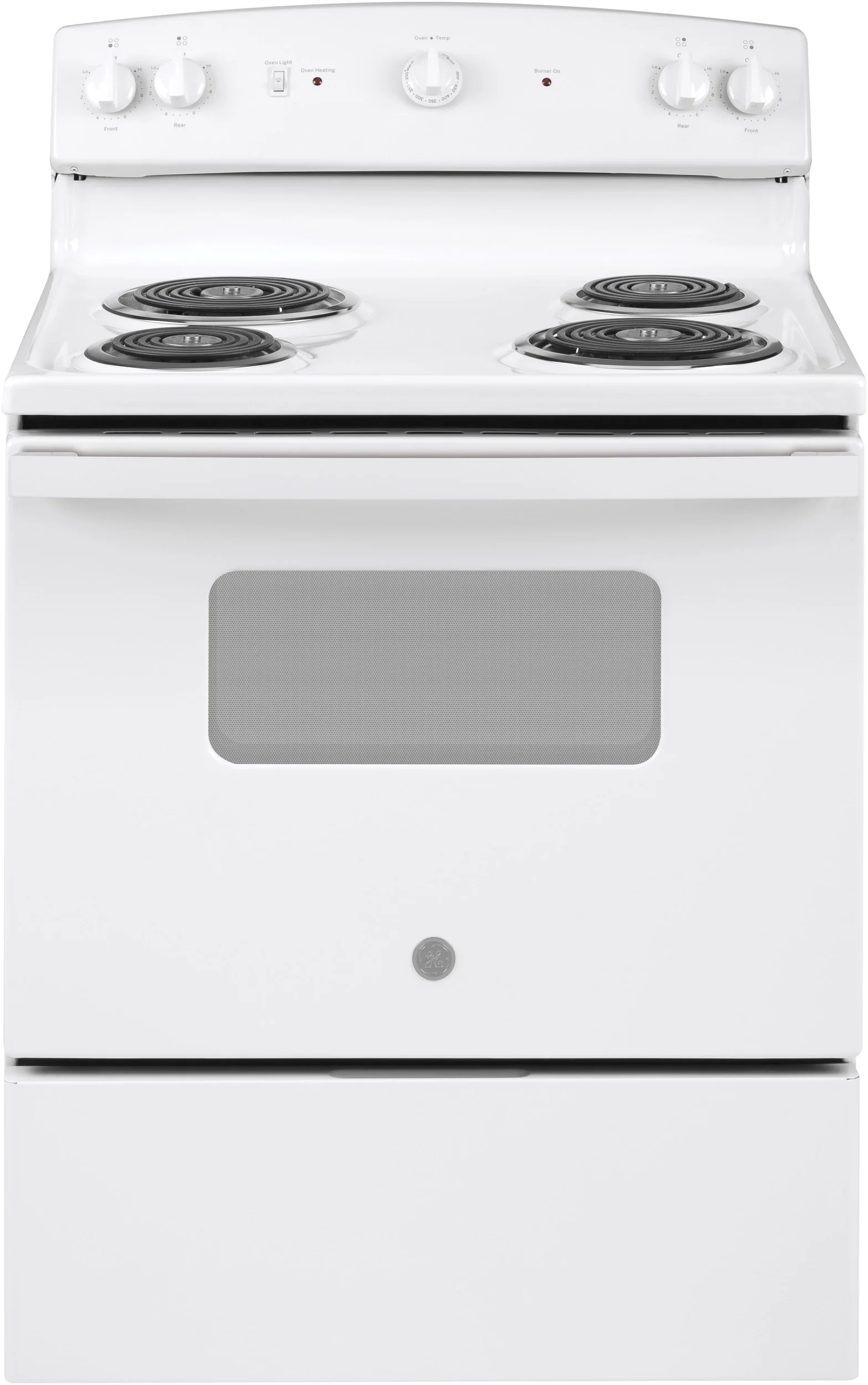 GE 30" White Electric Coil Range