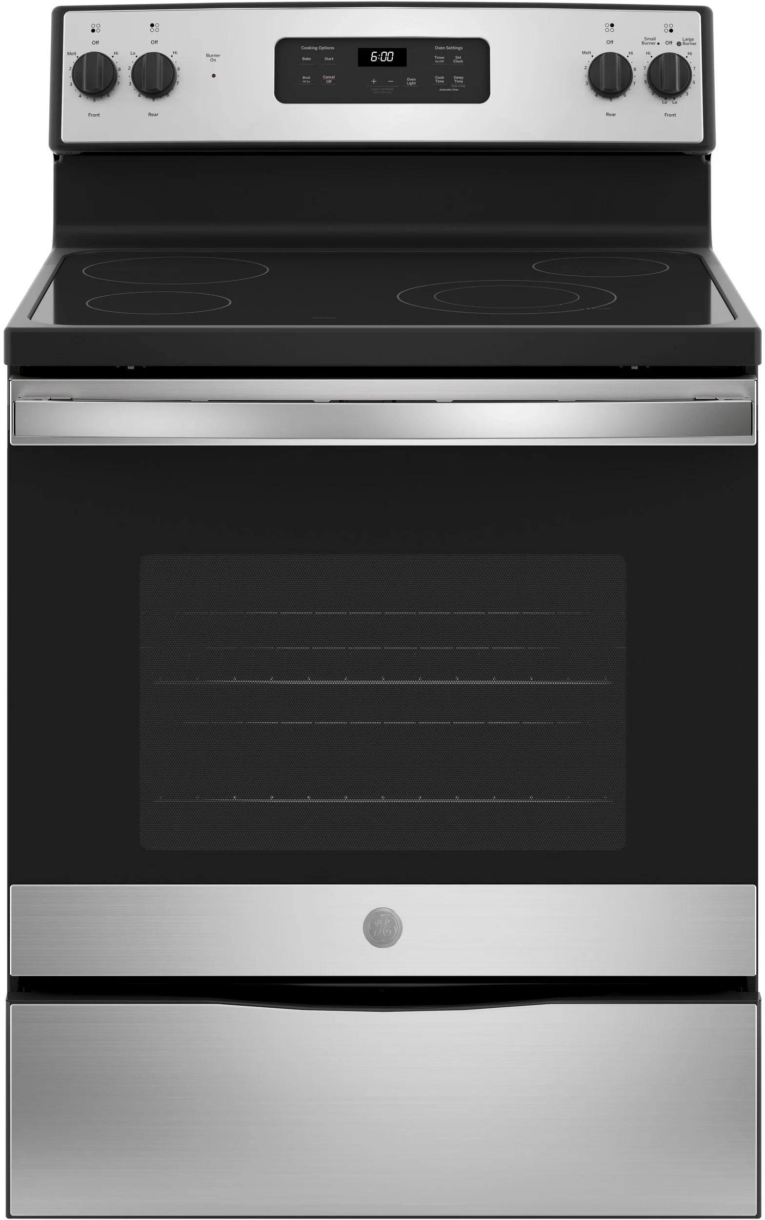 GE 30" Stainless Steel Electric Smoothtop Range