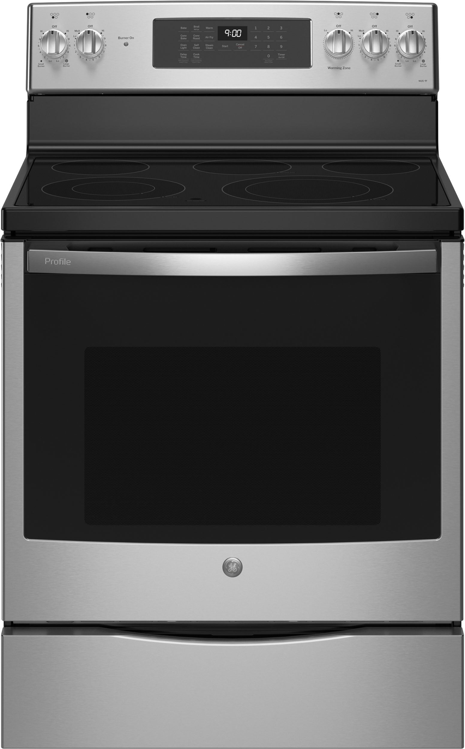 30" Smart Free-Standing Electric Convection with No Preheat Air Fry: Fingerprint Resistant Stainless