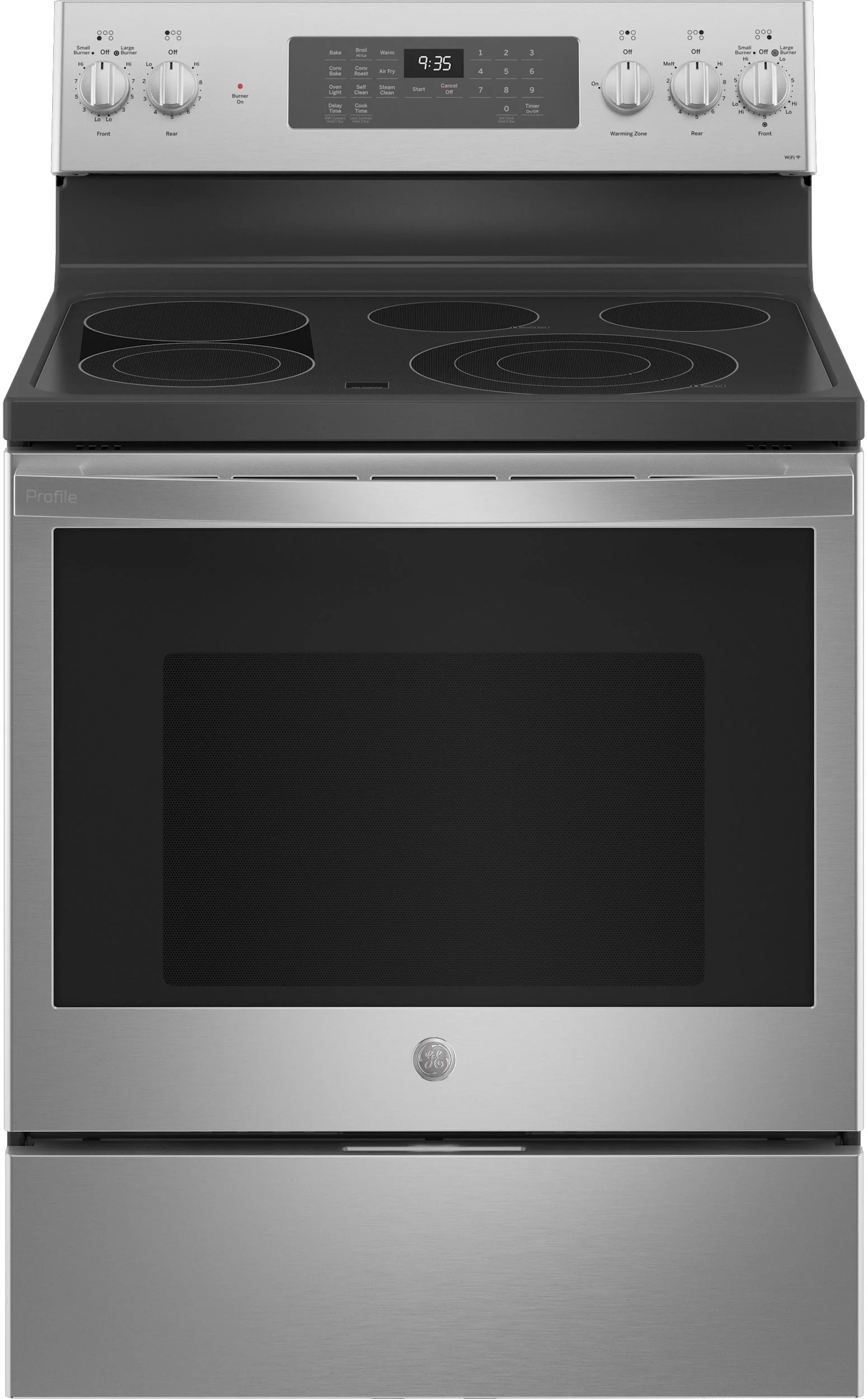 GE Profile PB935YPFS 30 Inch Stainless Steel Electric Convection Freestanding Range