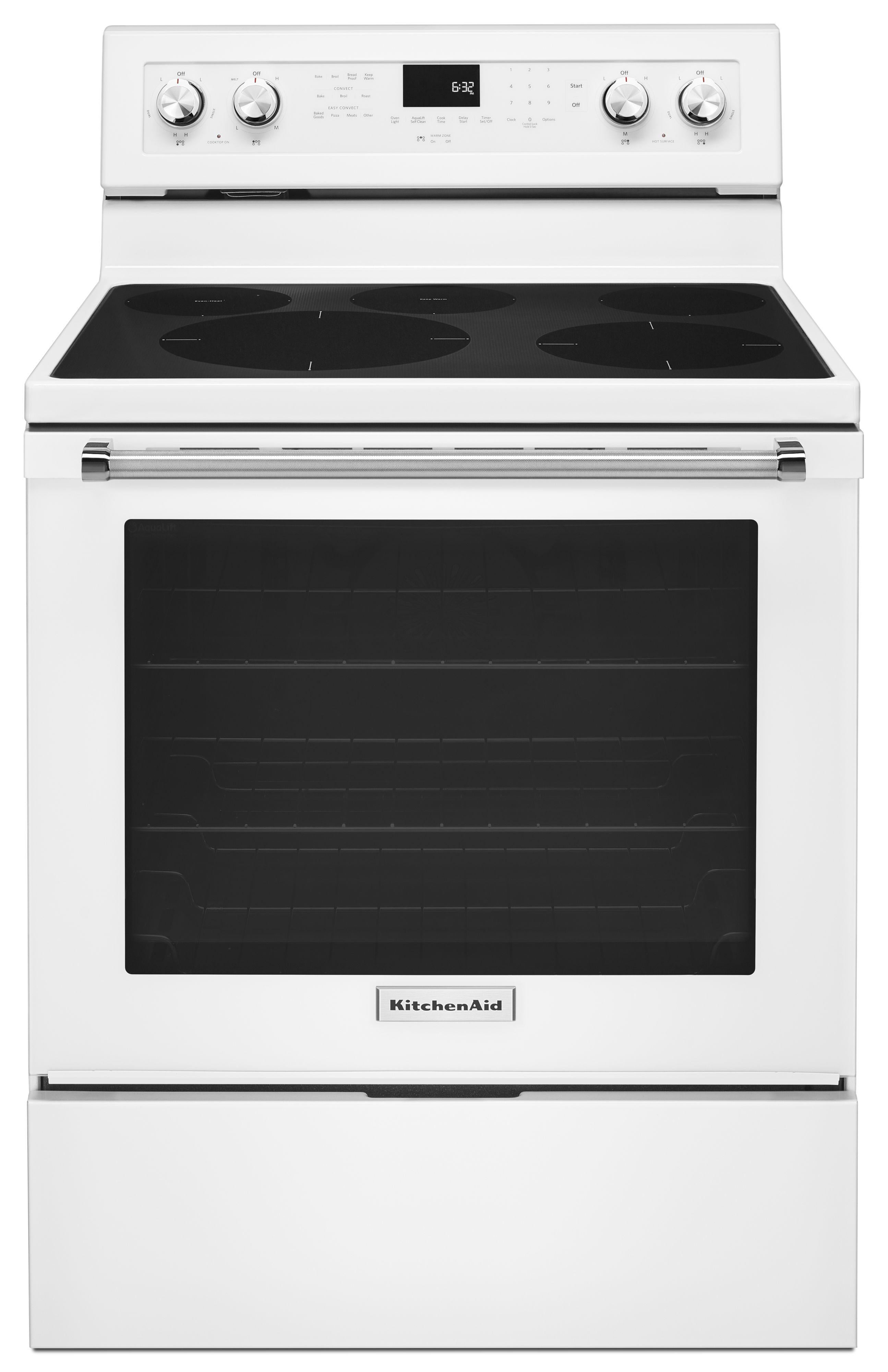 Kitchen Aid KitchenAid 30" White Freestanding Electric Range - Convection