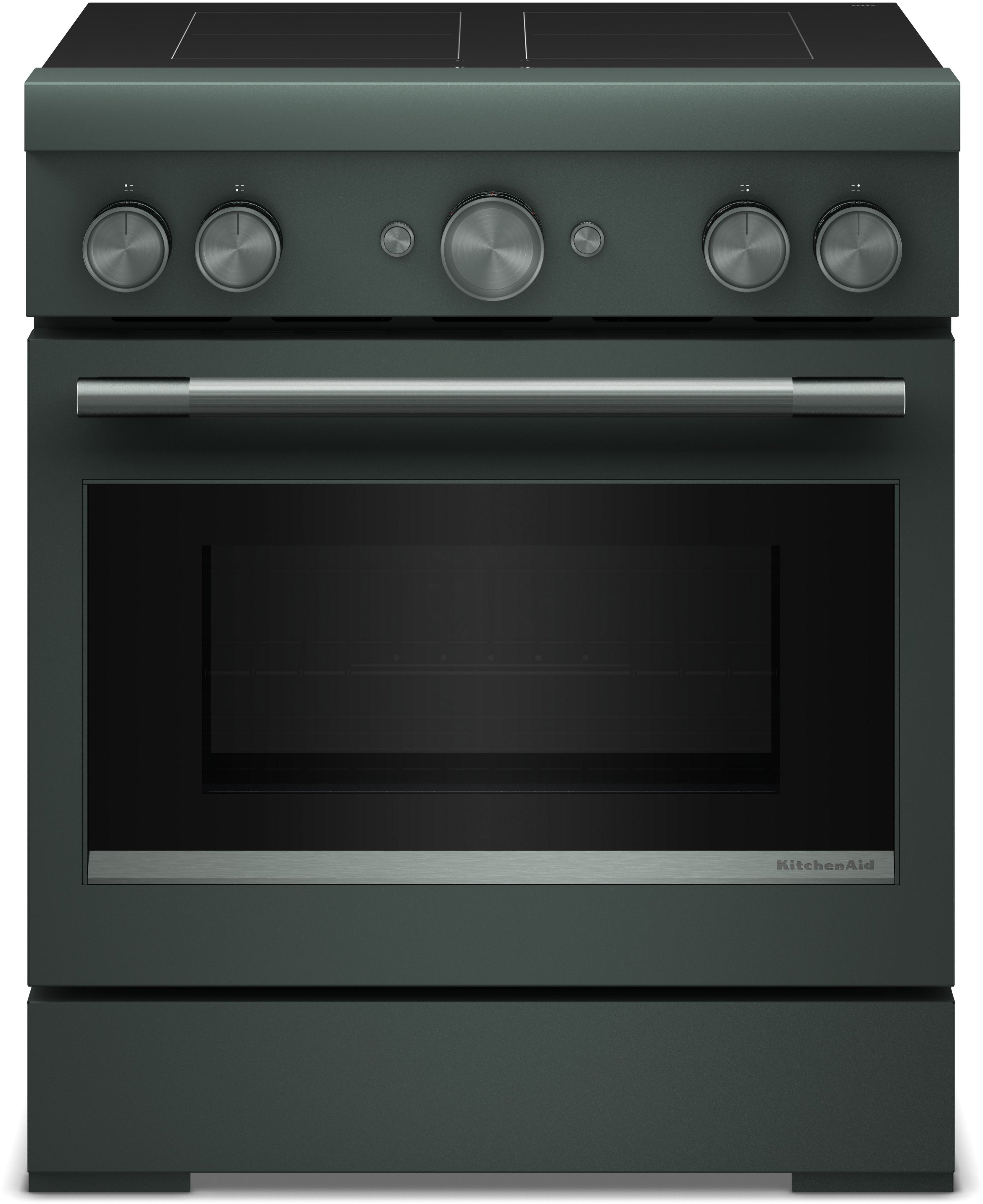 KitchenAid 30-Inch 4-Element Induction Freestanding Commercial-Style Range with Air Fry: Juniper