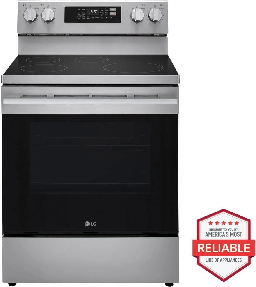 LG 30 Inch Freestanding 6.3 Cu. Ft. Smart Induction Range With Probake Convection With Easyclean, Wi-Fi Enabled, And Airfry, Edge-To-Edge Cooktop, ThinQ, And Energy Star Rating: Stainless Steel