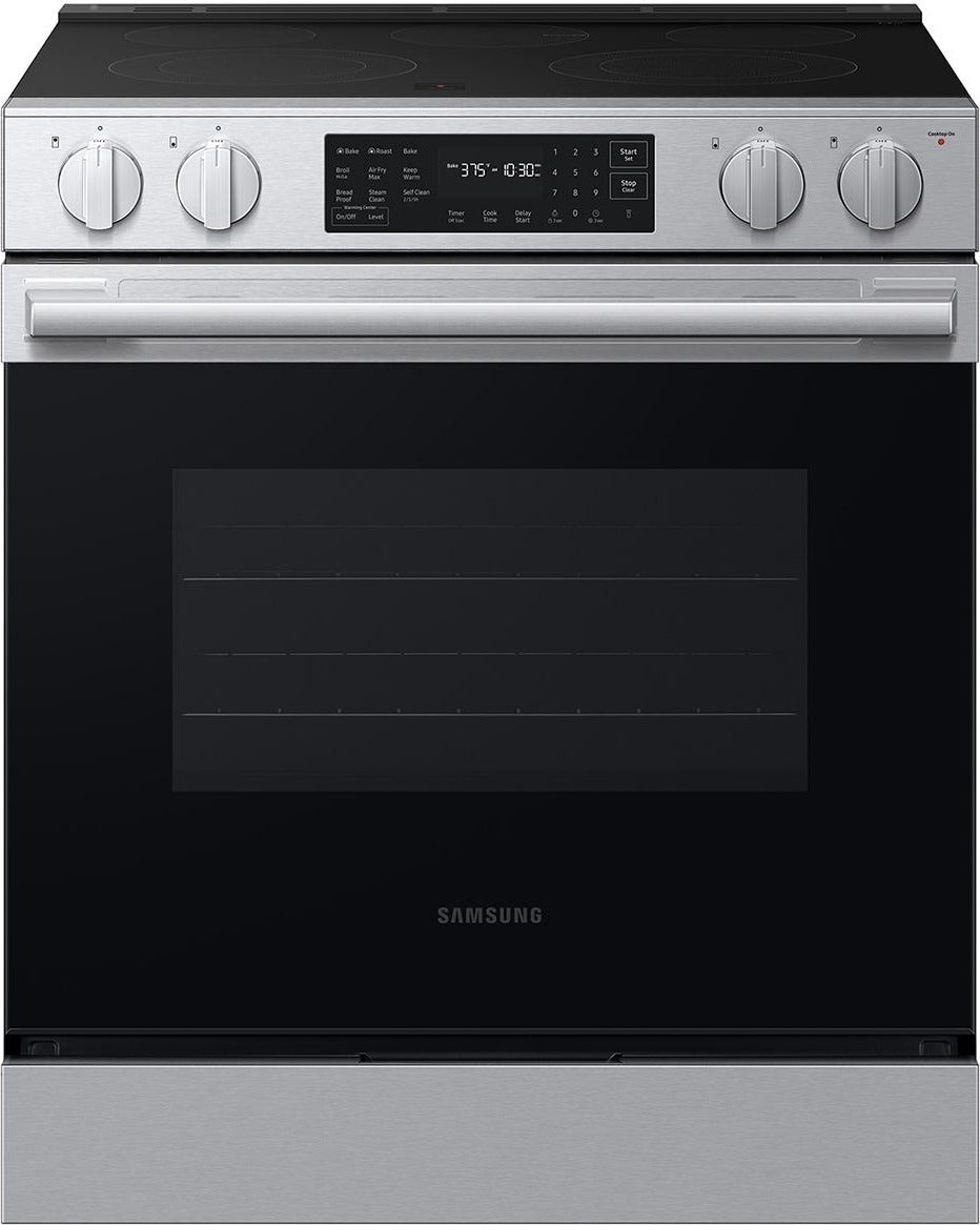Samsung 30 Inch 6.3 Cu. Ft. Electric Slide-In Range With Convection And Air Fry Max: Stainless Steel