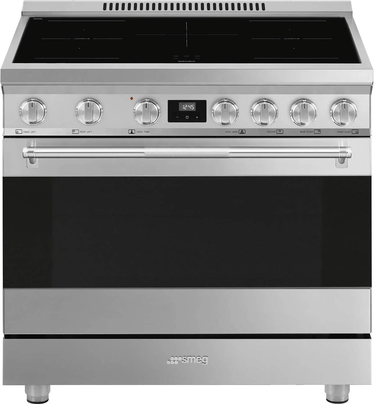 Smeg SPR36UIMX Professional Series 36 Inch Induction Electric Freestanding Range
