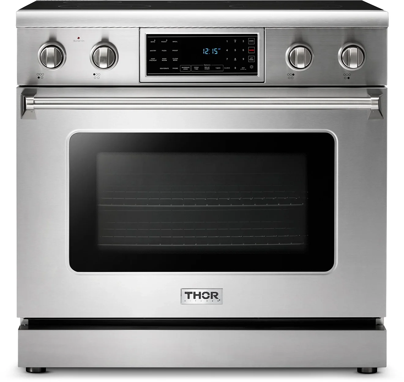 Thor 36 Inch Tilt Panel Electric Range TRE Series: Stainless Steel