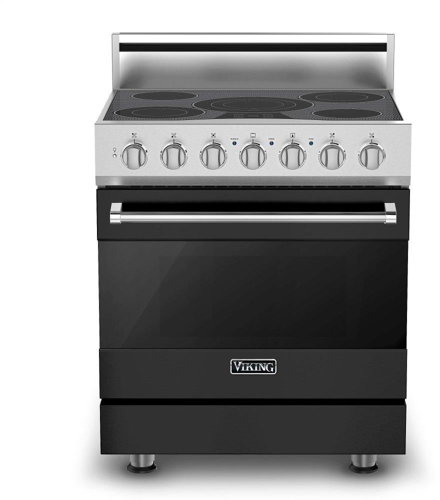 Viking RVER33015BCS 3 Series 30 Inch Cast Black Electric Convection Freestanding Range