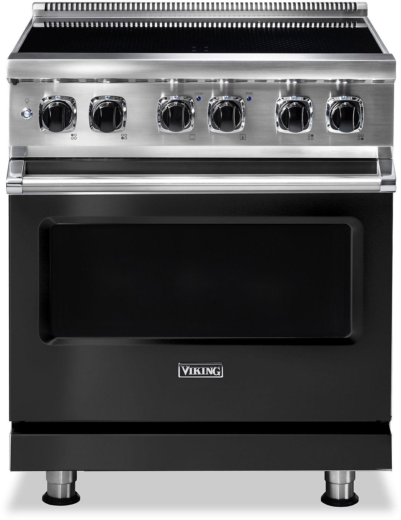 Viking VIR53024BCS 30 Inch Cast Black Induction Electric Freestanding Range