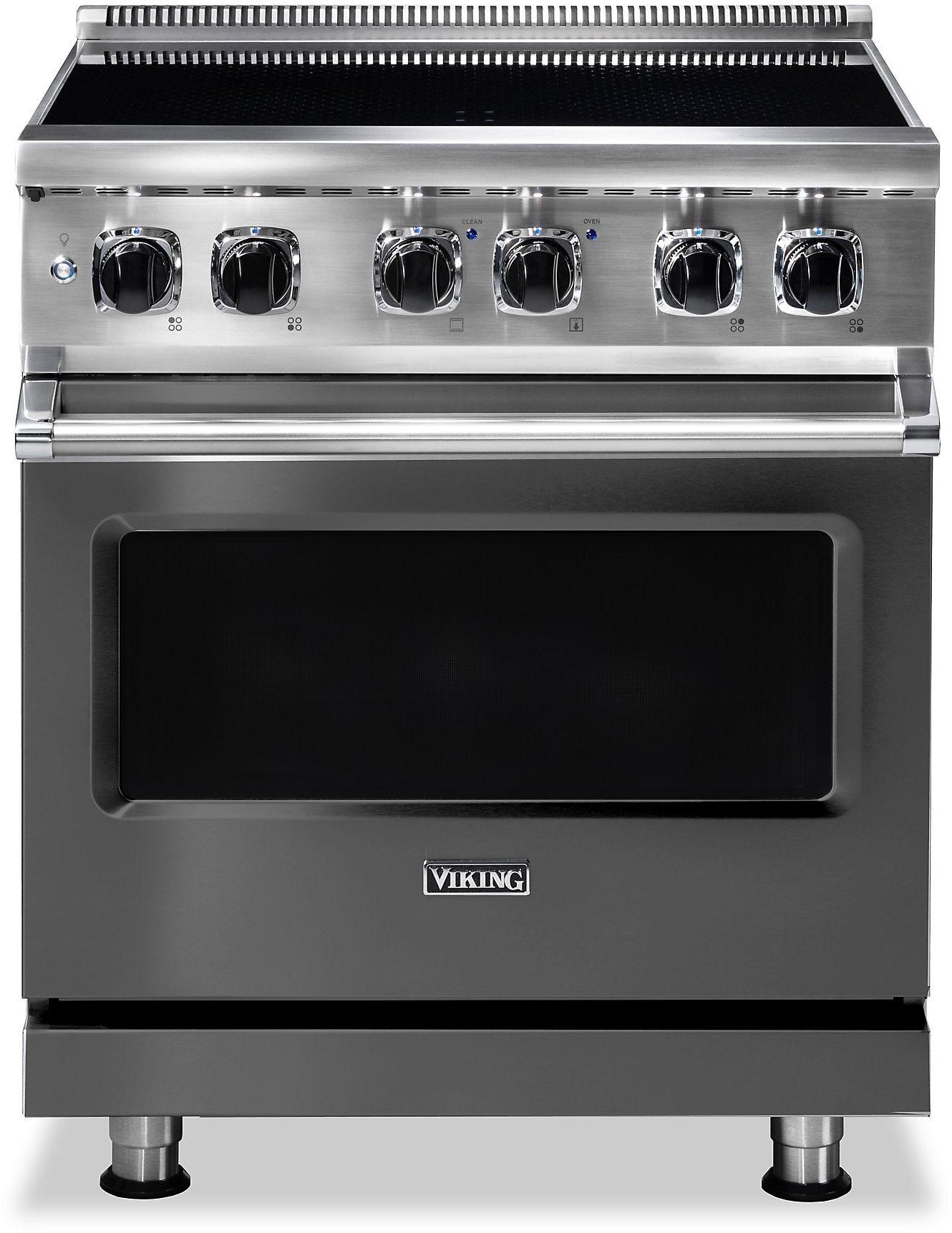 Viking VIR53024BDG 30 Inch Damascus Grey Induction Electric Freestanding Range