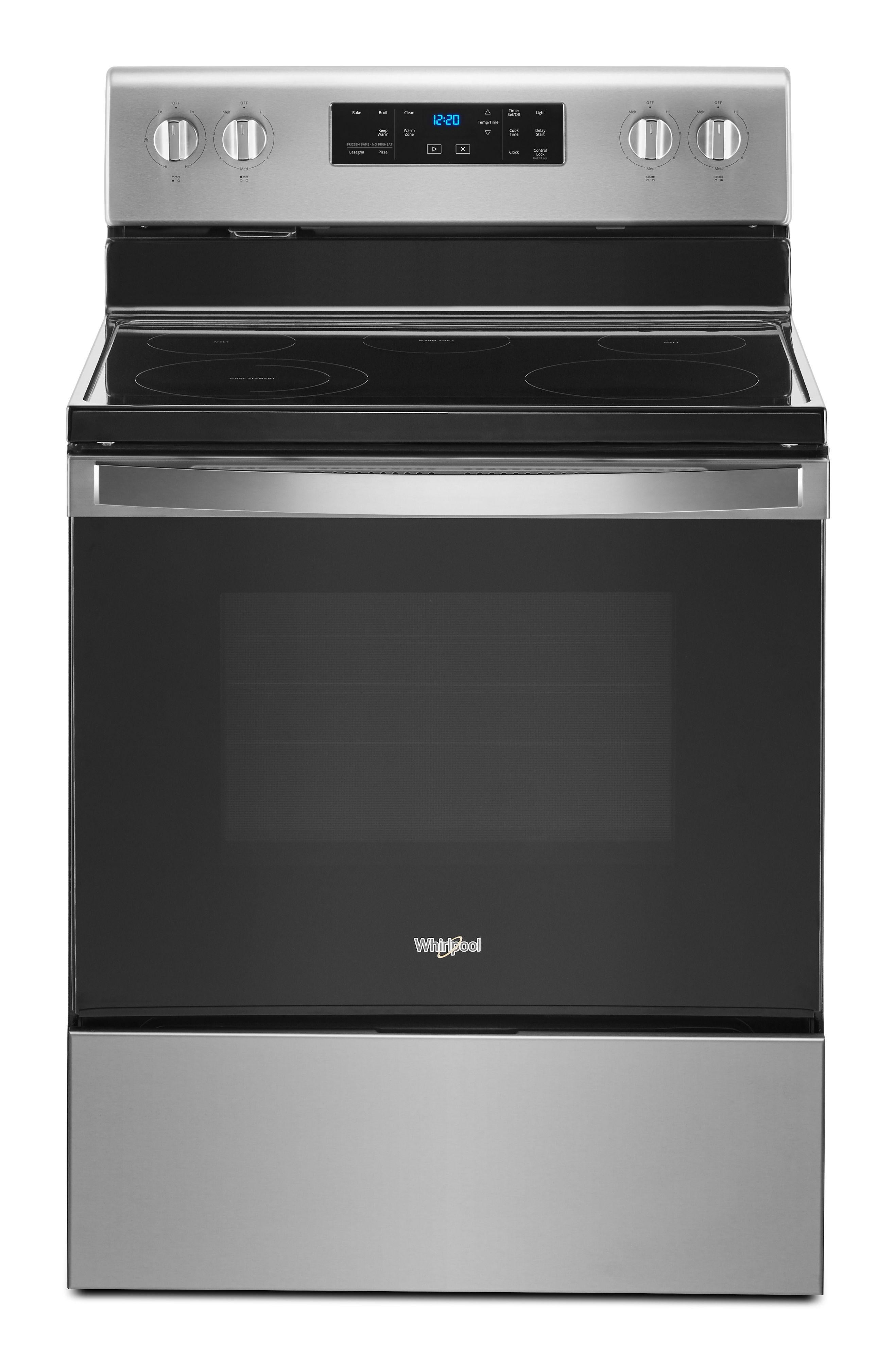 Whirlpool 30" Fingerprint Resistant Stainless Steel Electric Smoothtop Range