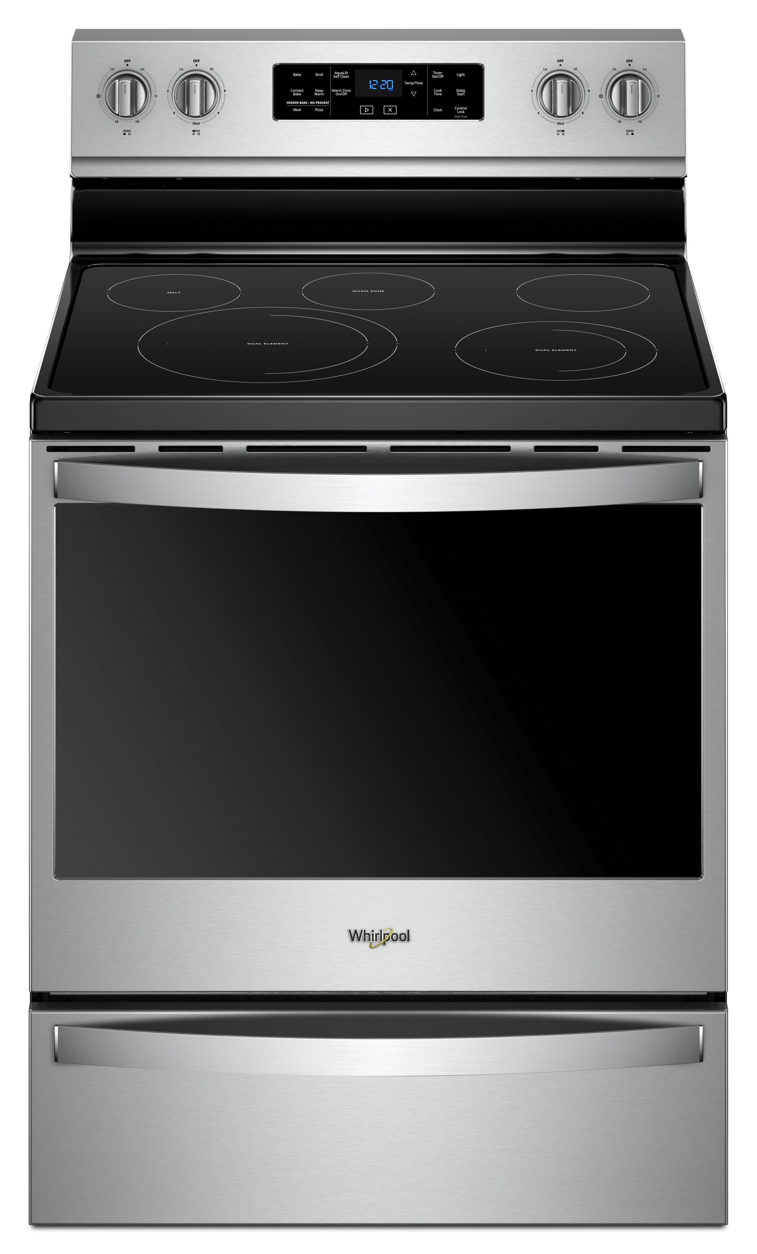 Whirlpool 30" Fingerprint Resistant Stainless Steel Electric Range - Convection