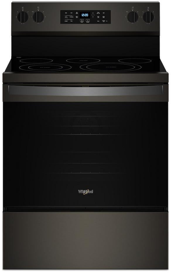 Whirlpool 30 Inch Energy Star Electric Range With Air Cookingtechnology, No Preheat Air Fry And Air Baking And Self Clean: Fingerprint Resistant Black Stainless Steel