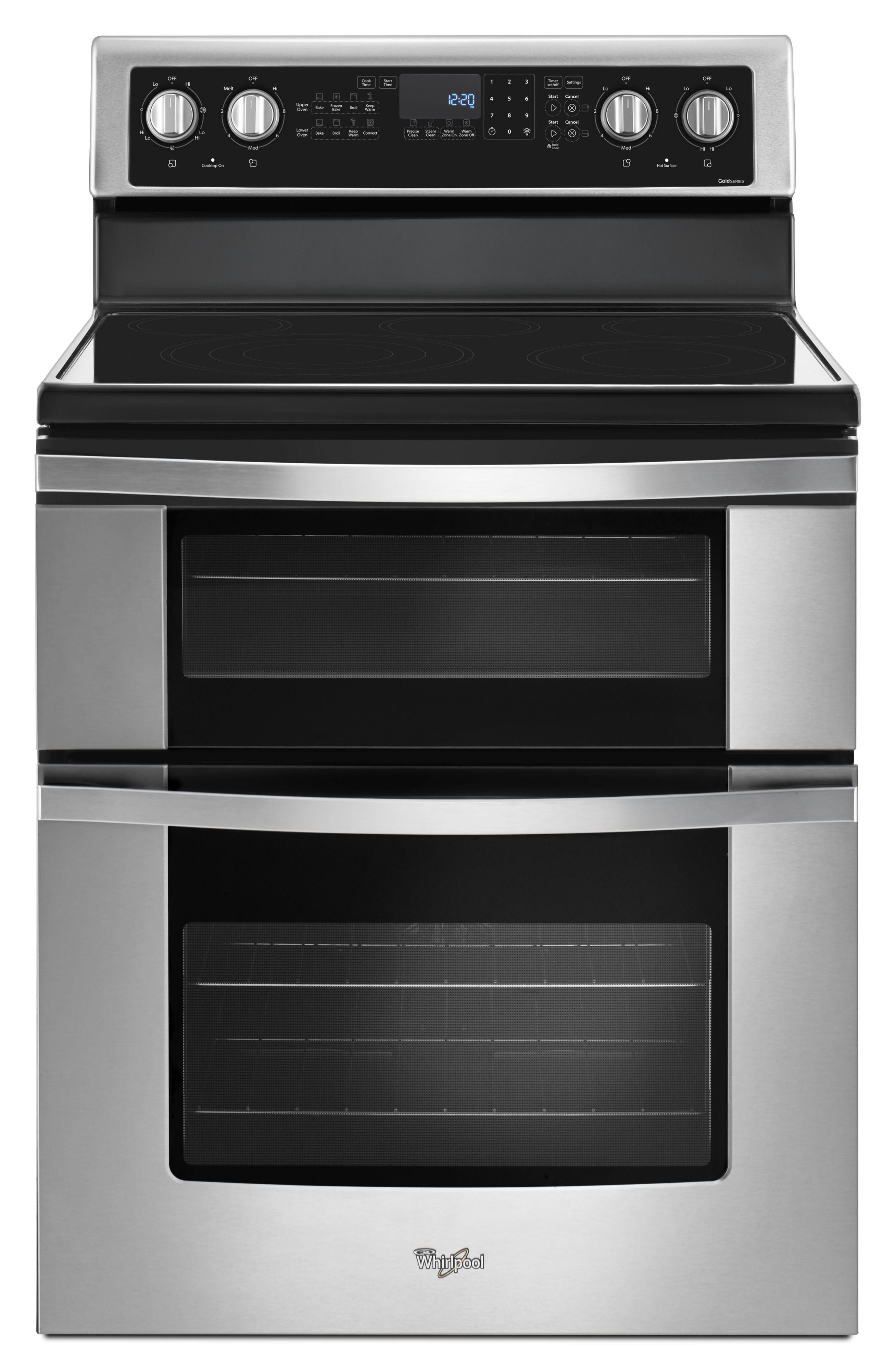 Whirlpool 30" Stainless Steel Electric Double Oven Range - Convection