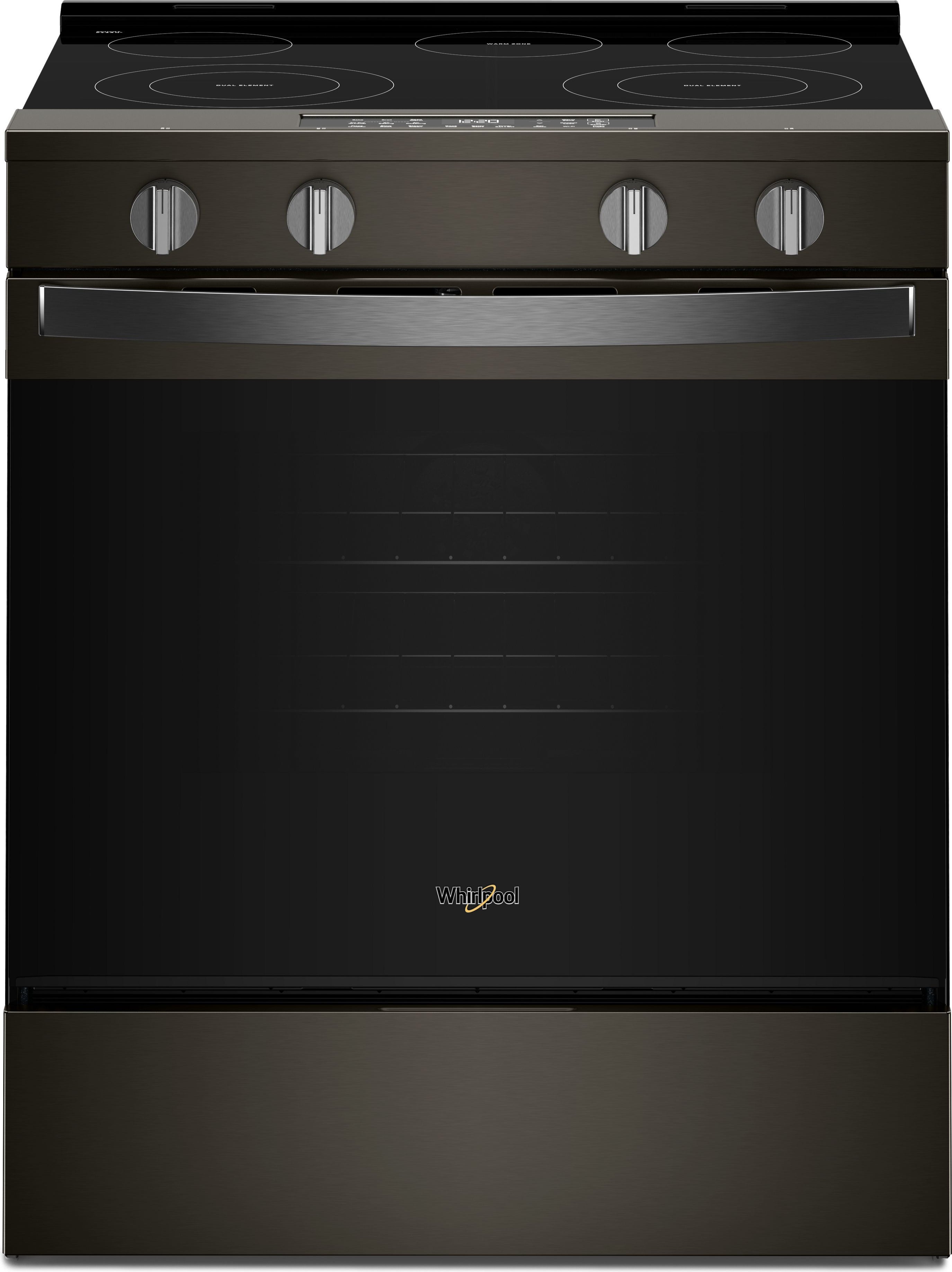 Whirlpool 30 Inch Electric Smart Range With Air Cooking Technology And Steam Clean: Fingerprint Resistant Stainless Steel