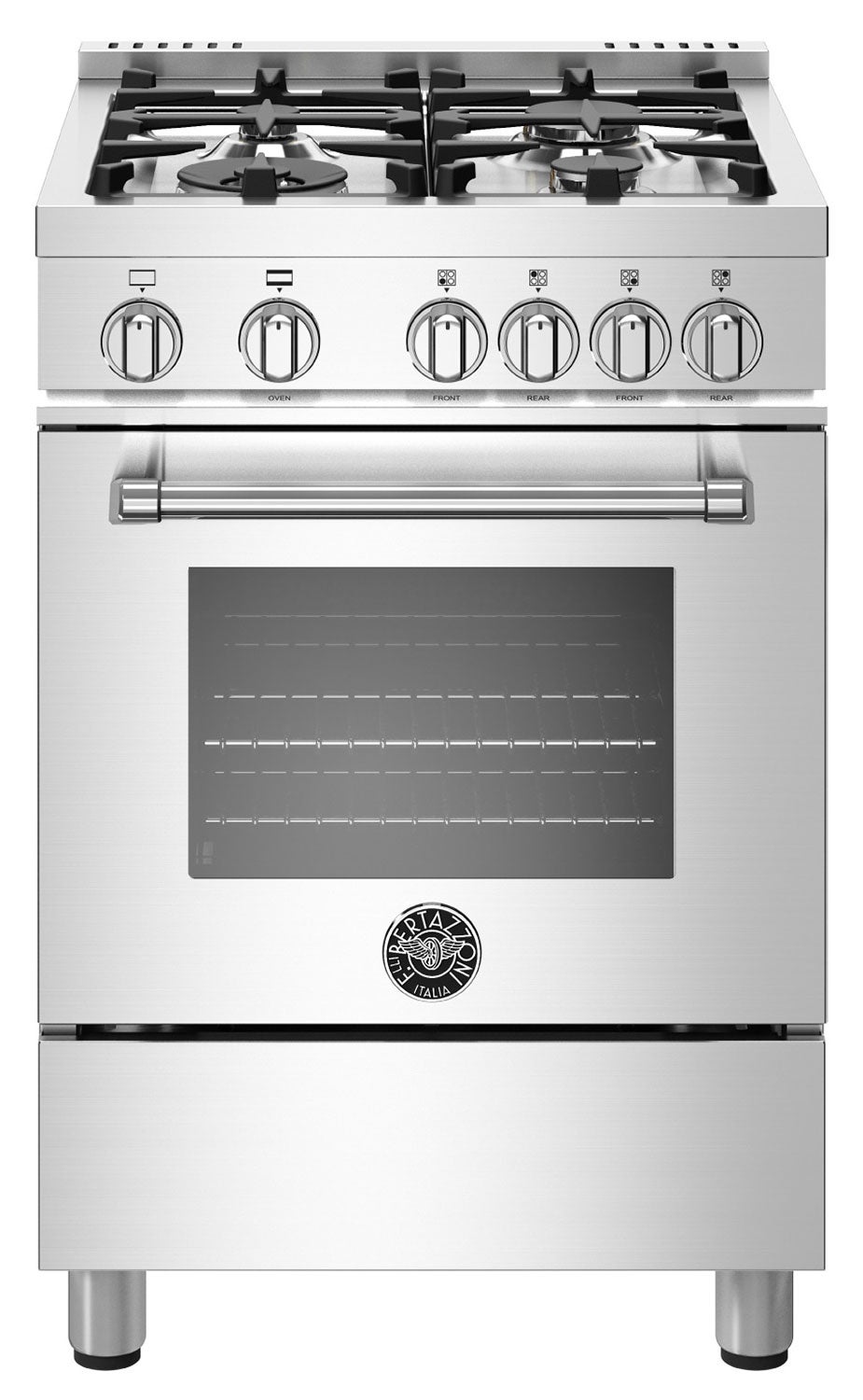 Bertazzoni MAST244GASXELP Master Series 24 Inch Stainless Steel Gas Convection Freestanding Range
