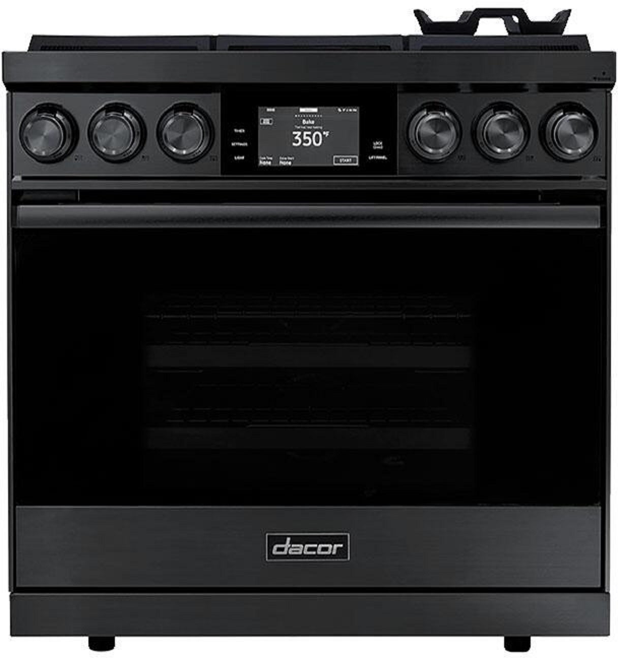 Dacor 36" Graphite Stainless Steel Natural Gas Sealed Burner Range - Convection