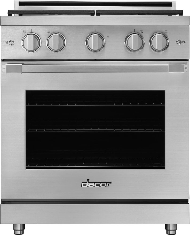 Dacor HGR30PSNG Heritage Series 30 Inch Stainless Steel Gas Convection Freestanding Range