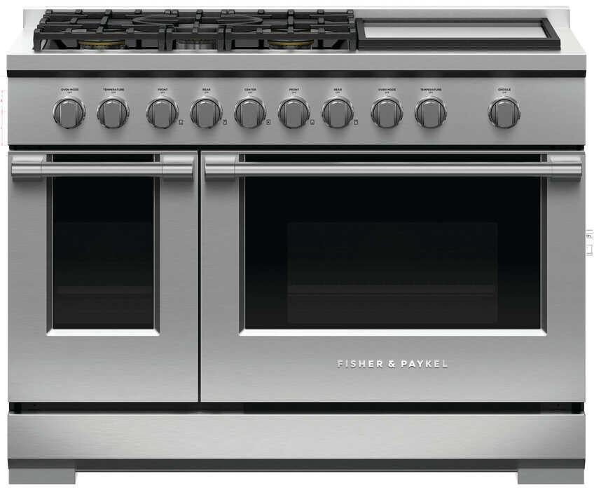 Fisher Paykel RGV3485GDL Professional Series 48 Inch Stainless Steel Gas Freestanding Range, in Stainless Steel