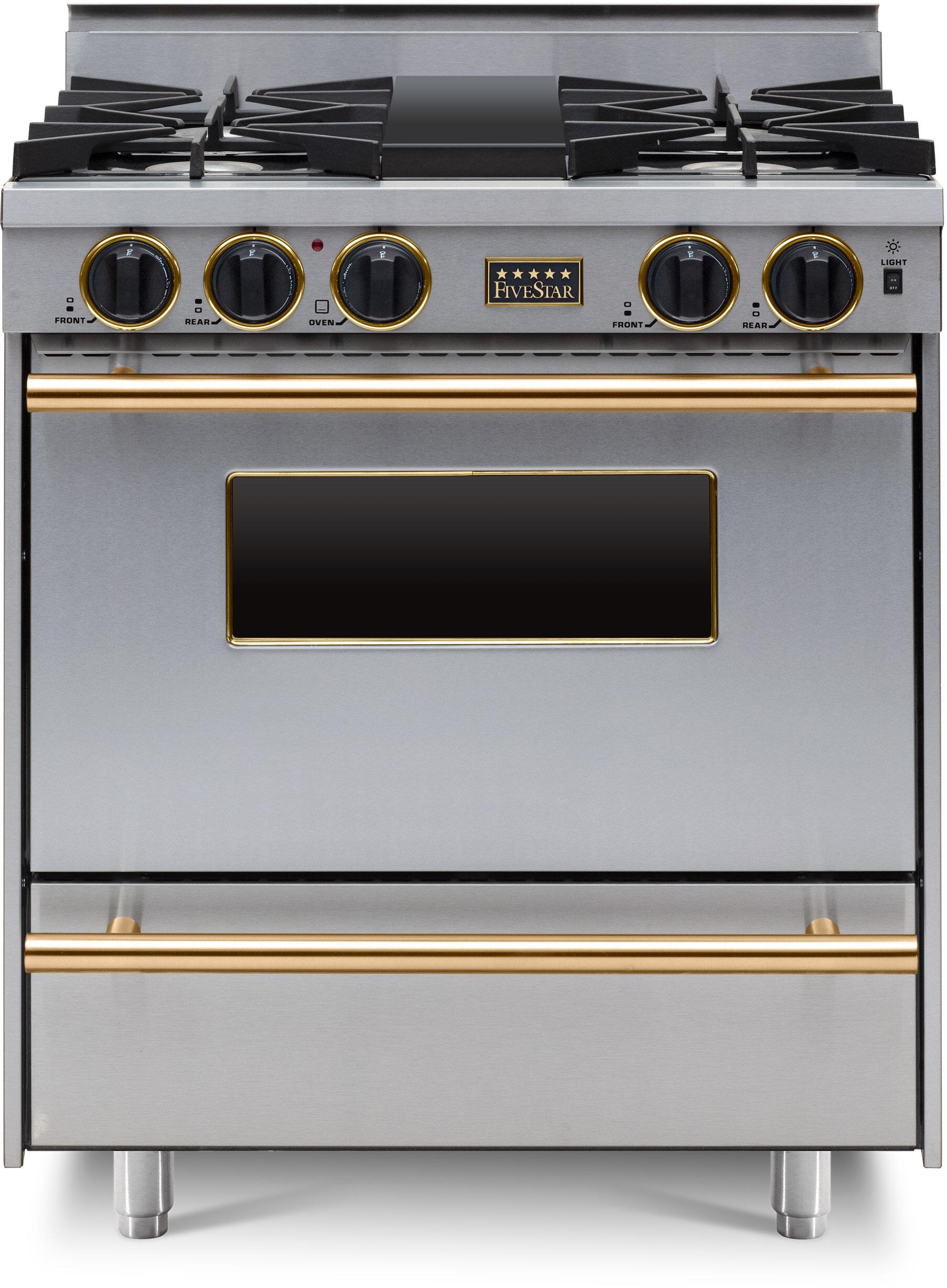 FiveStar TPN2617BSW 30 Inch Stainless Steel Gas Freestanding Range, in Stainless Steel