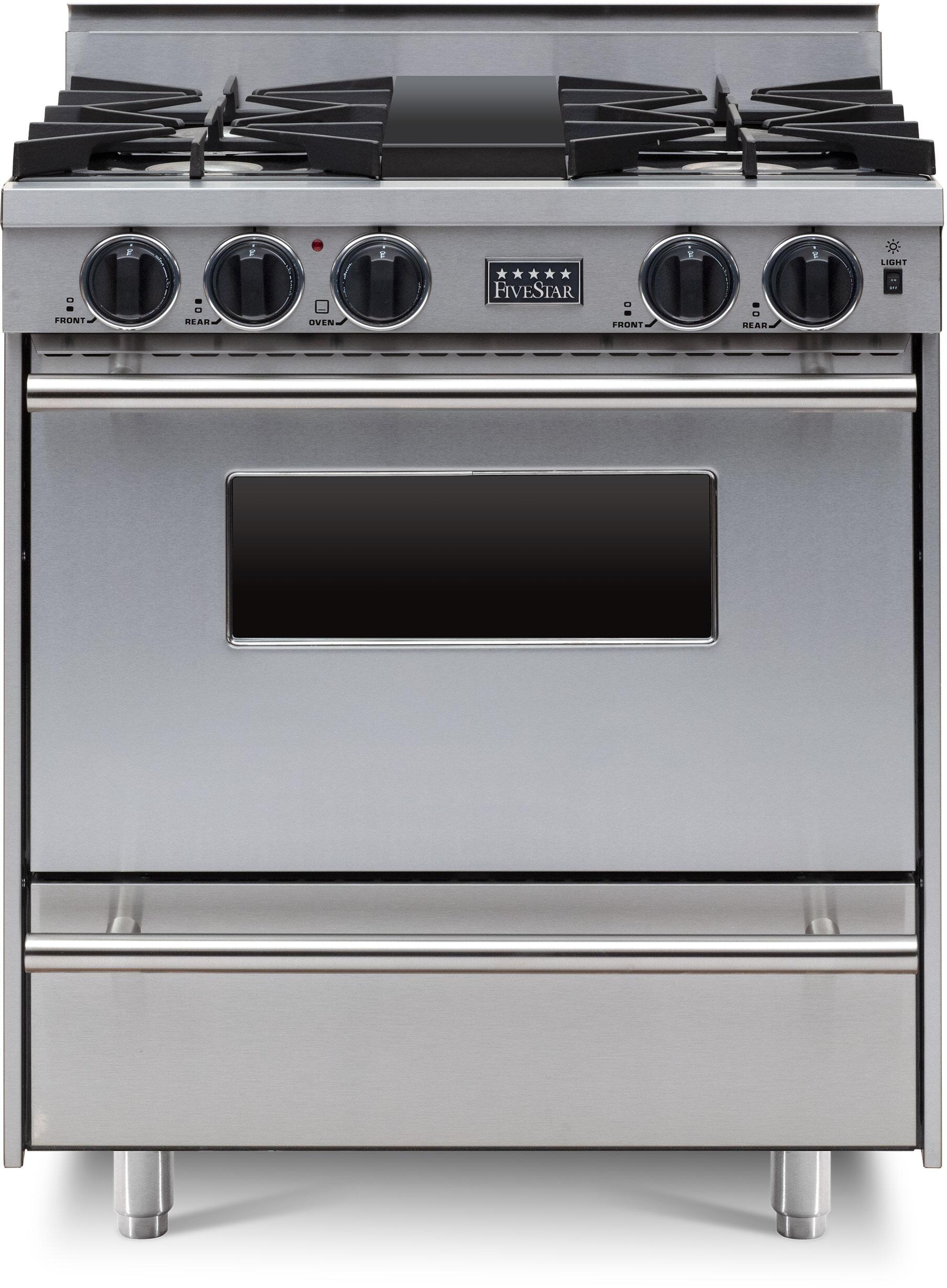 FiveStar TPN2617BW 30 Inch Stainless Steel Gas Freestanding Range, in Stainless Steel