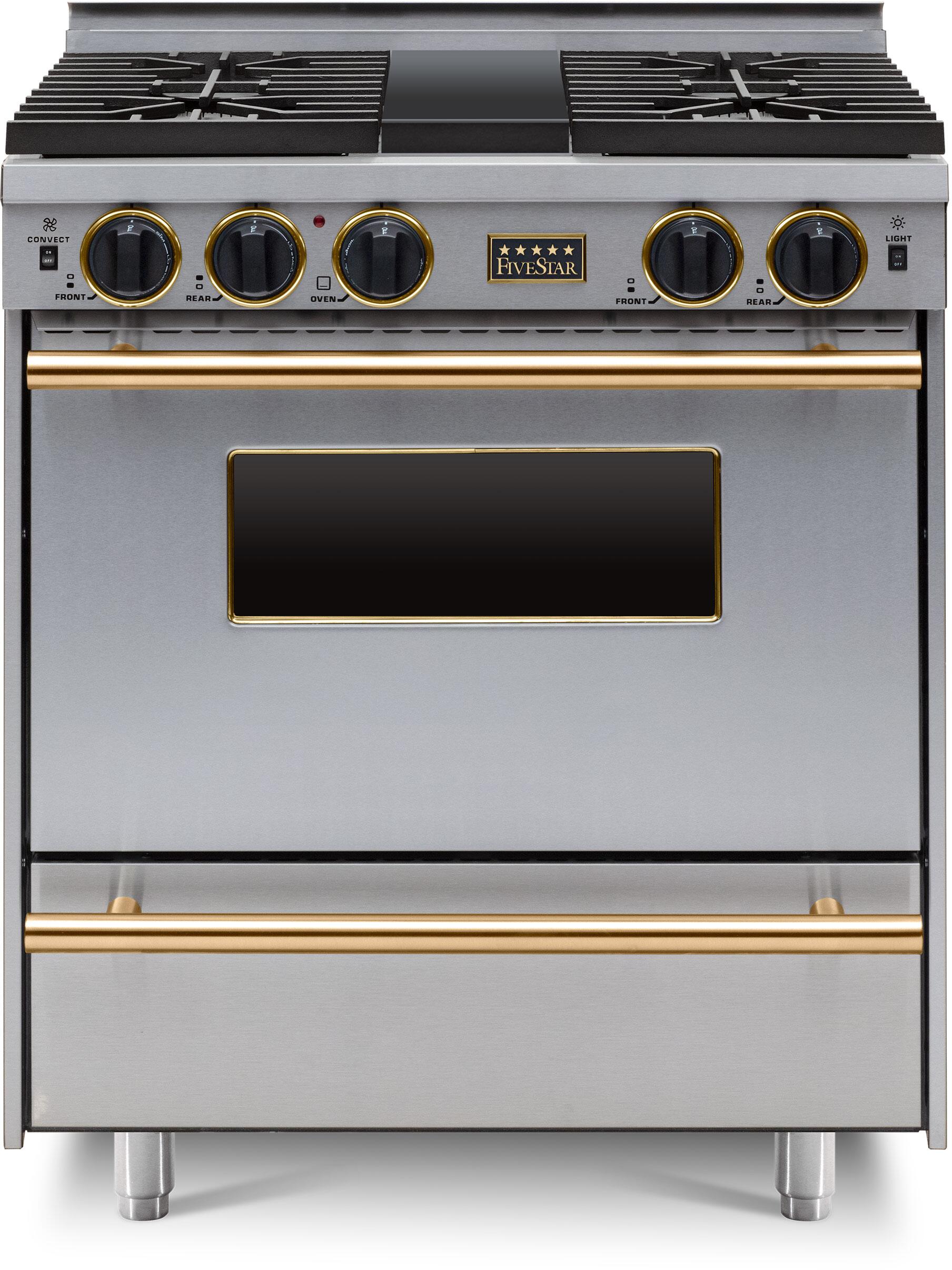 FiveStar TPN2827BSW 30 Inch Stainless Steel Gas Freestanding Range, in Stainless Steel
