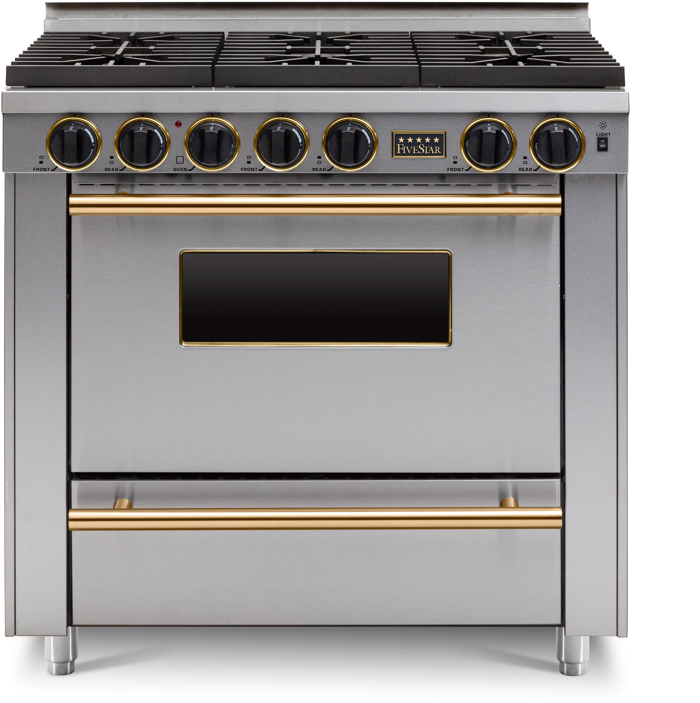 FiveStar TPN3367BSW 36 Inch Gas Freestanding Range