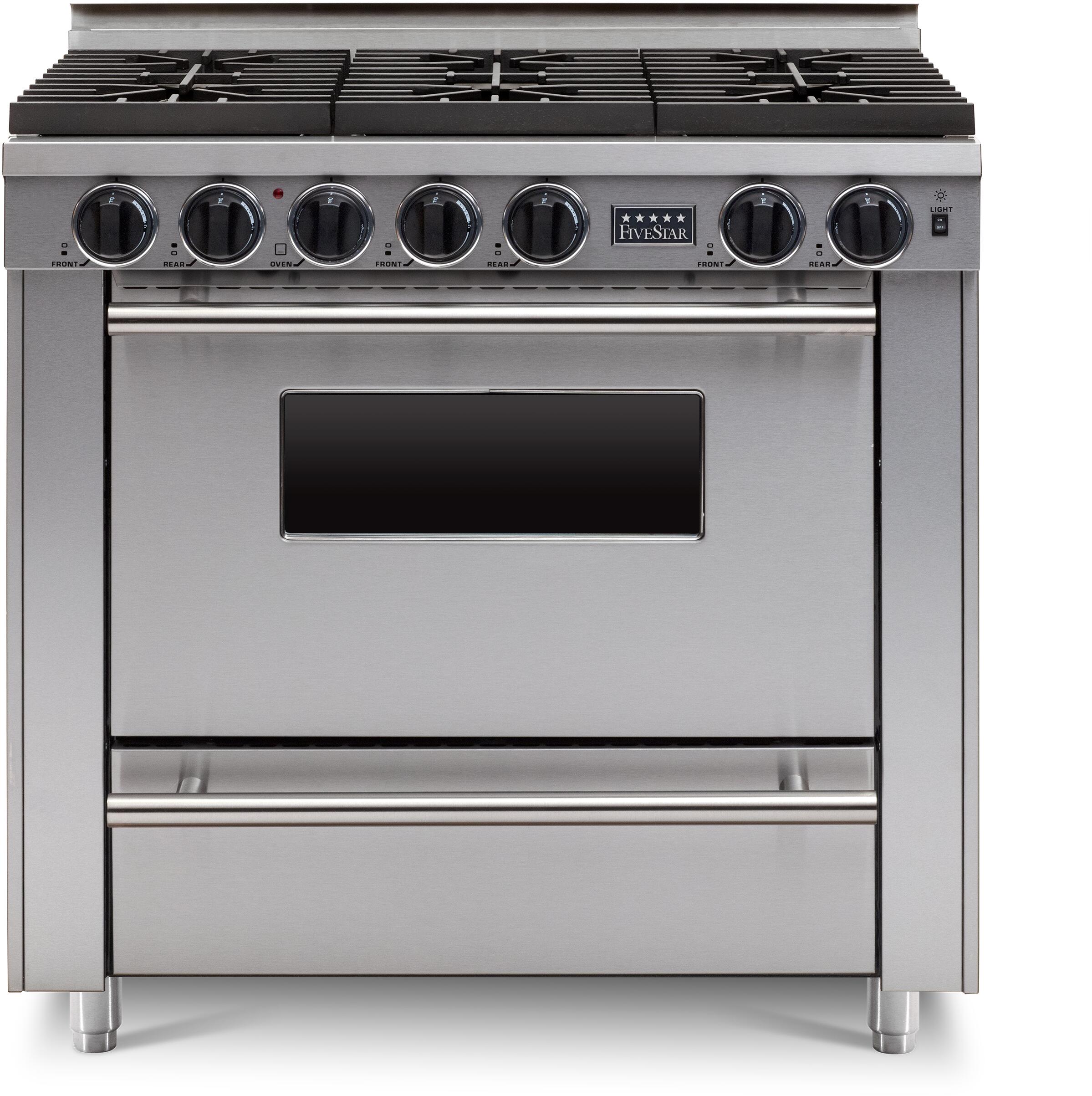 FiveStar TPN3367BW 36 Inch Gas Freestanding Range