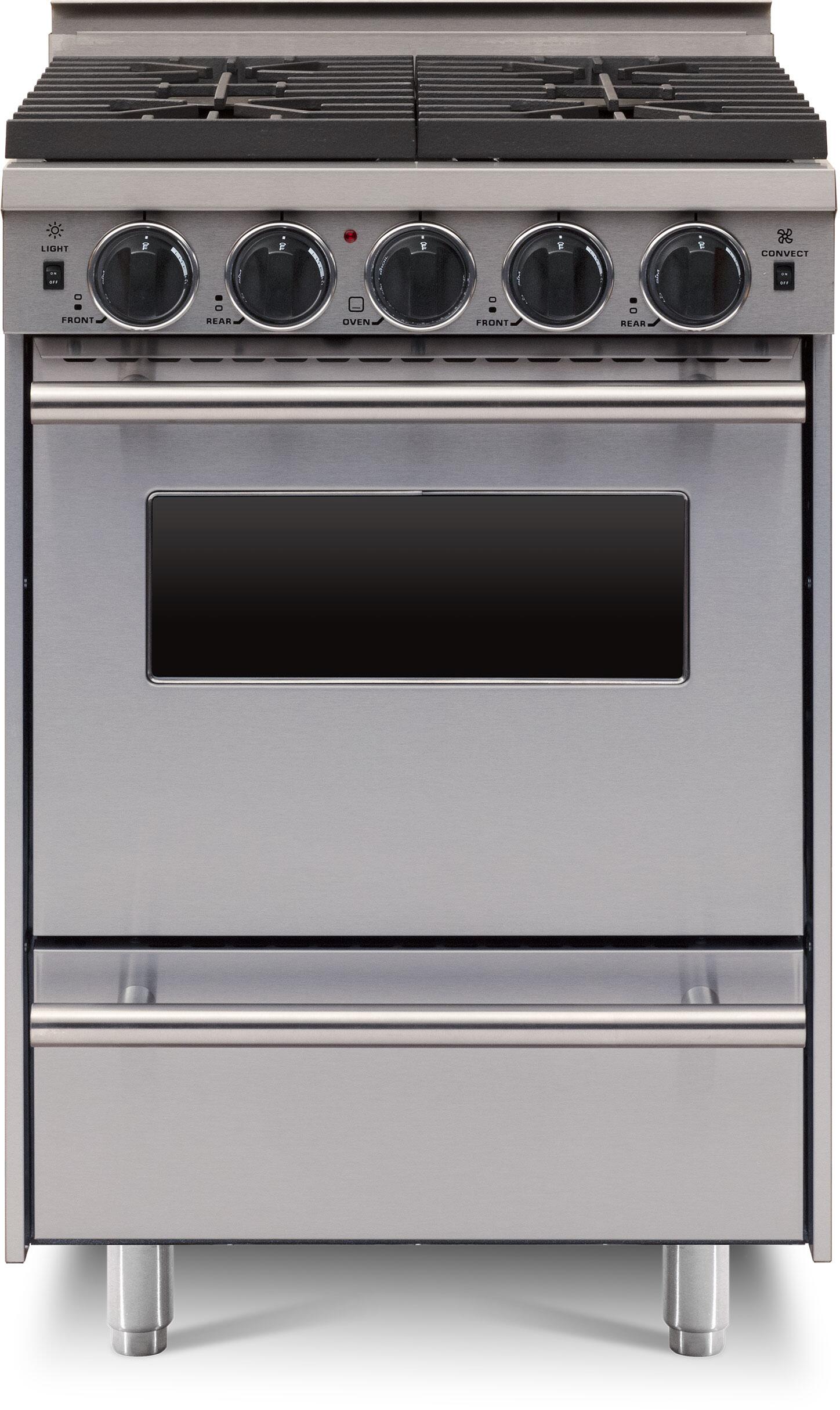 FiveStar TPN4927BW 24 Inch Stainless Steel Gas Freestanding Range, in Stainless Steel