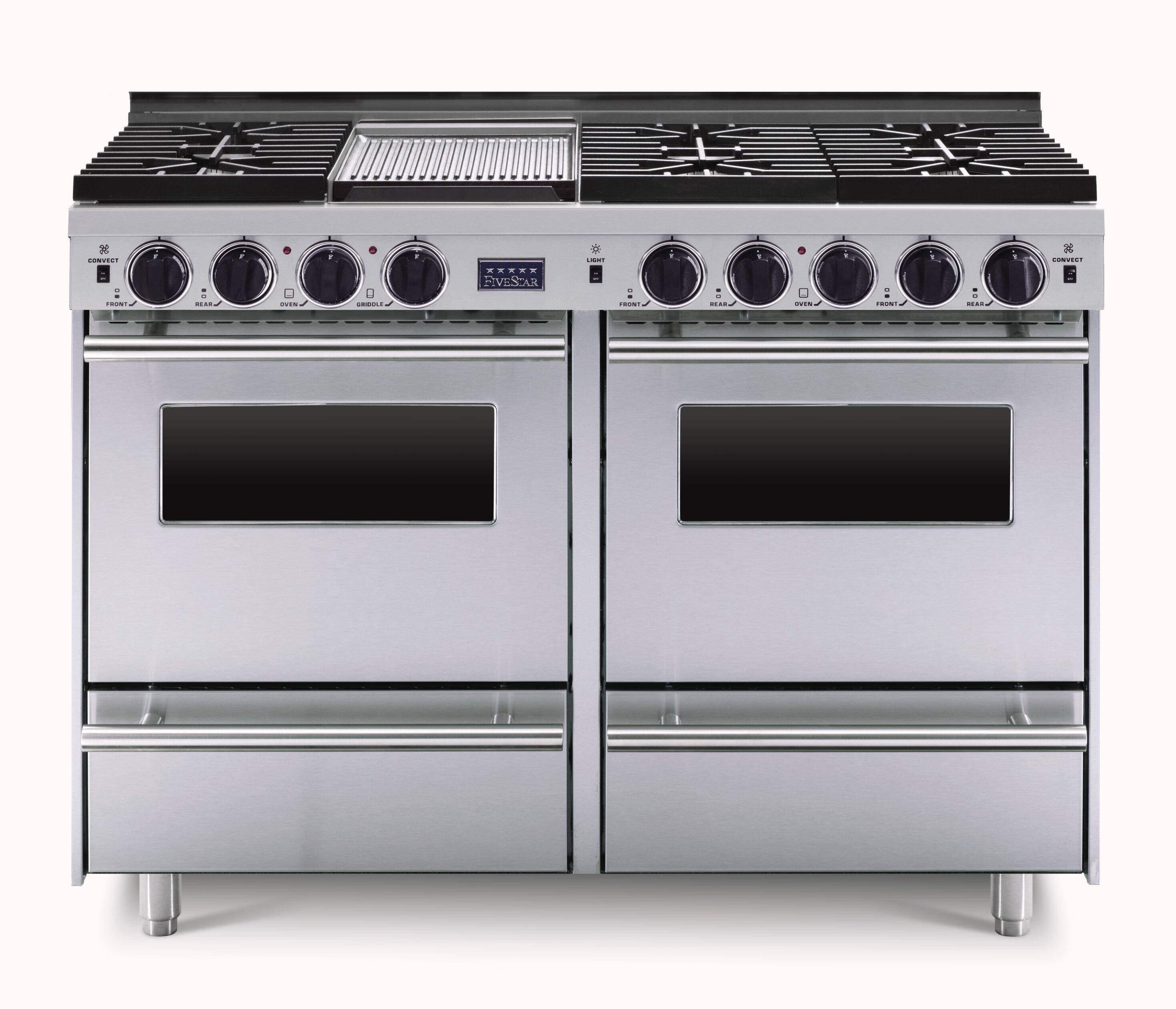 FiveStar TPN5327BW 48 Inch Stainless Steel Gas Freestanding Range, in Stainless Steel