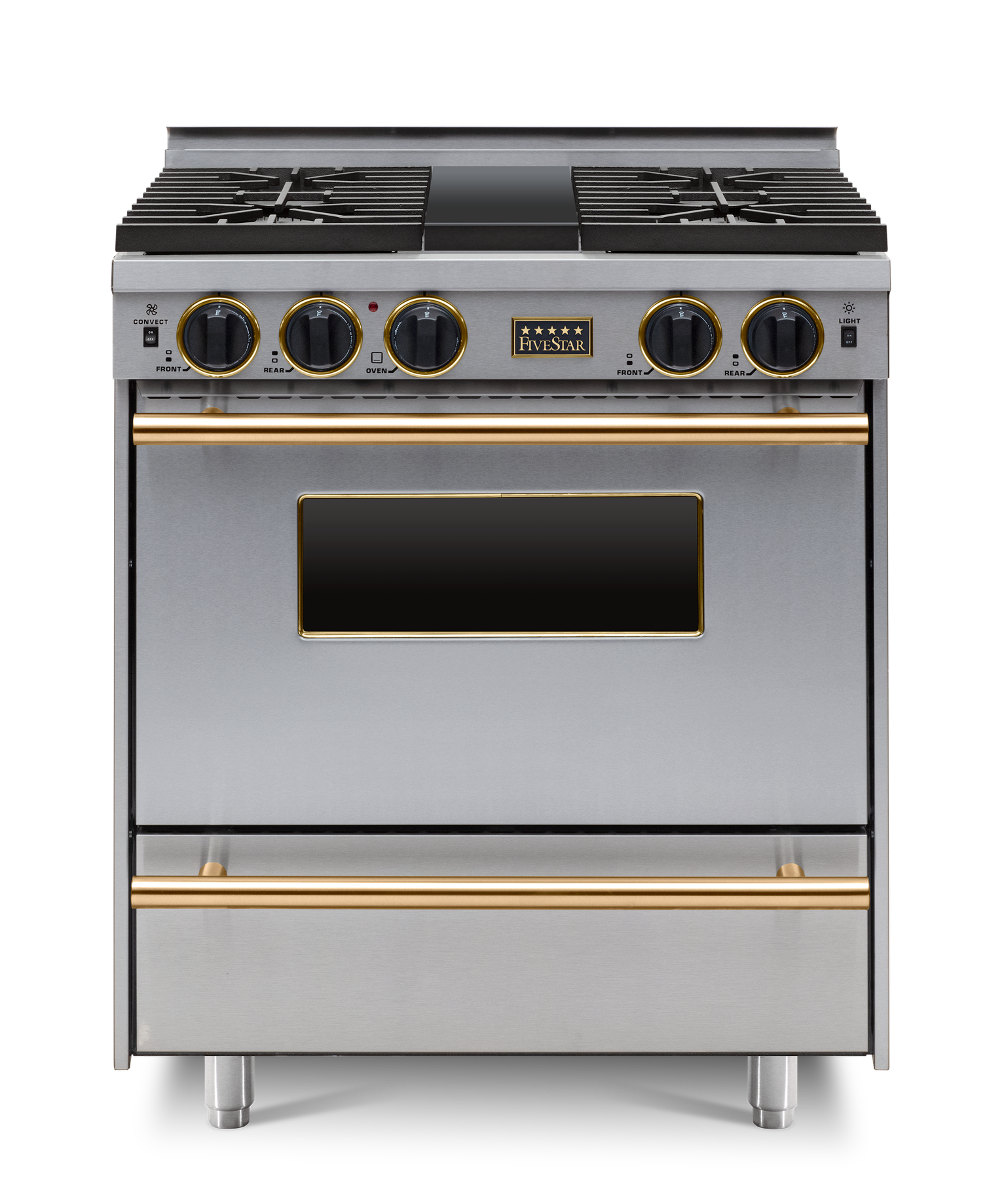 FiveStar TTN2827BSW 30 Inch Stainless Steel Gas Freestanding Range, in Stainless Steel