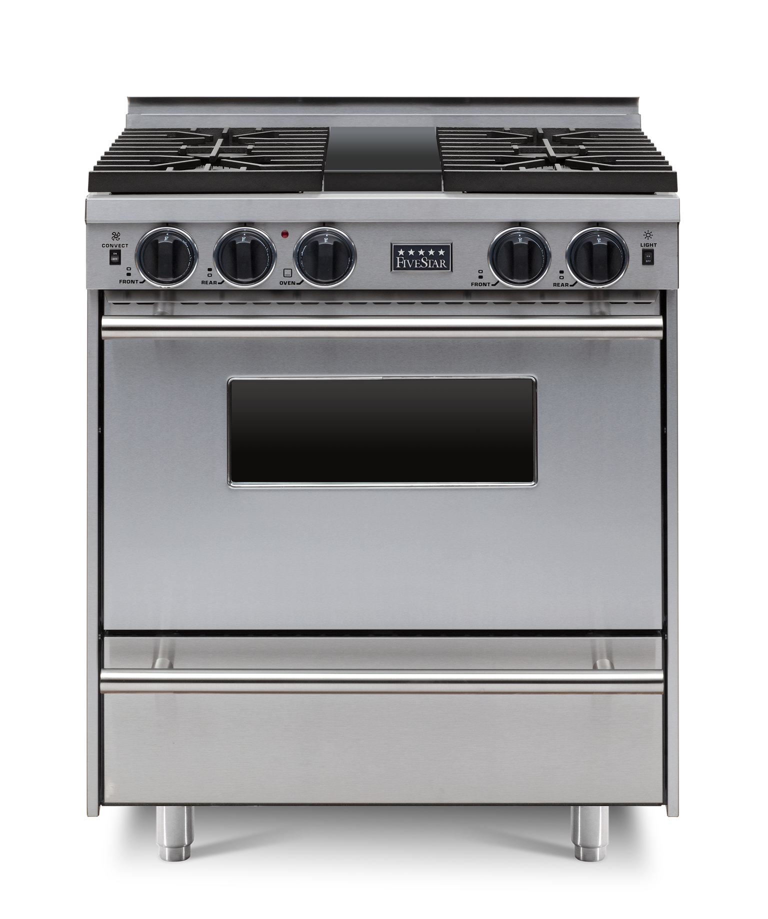 FiveStar TTN2827BW 30 Inch Stainless Steel Gas Freestanding Range, in Stainless Steel