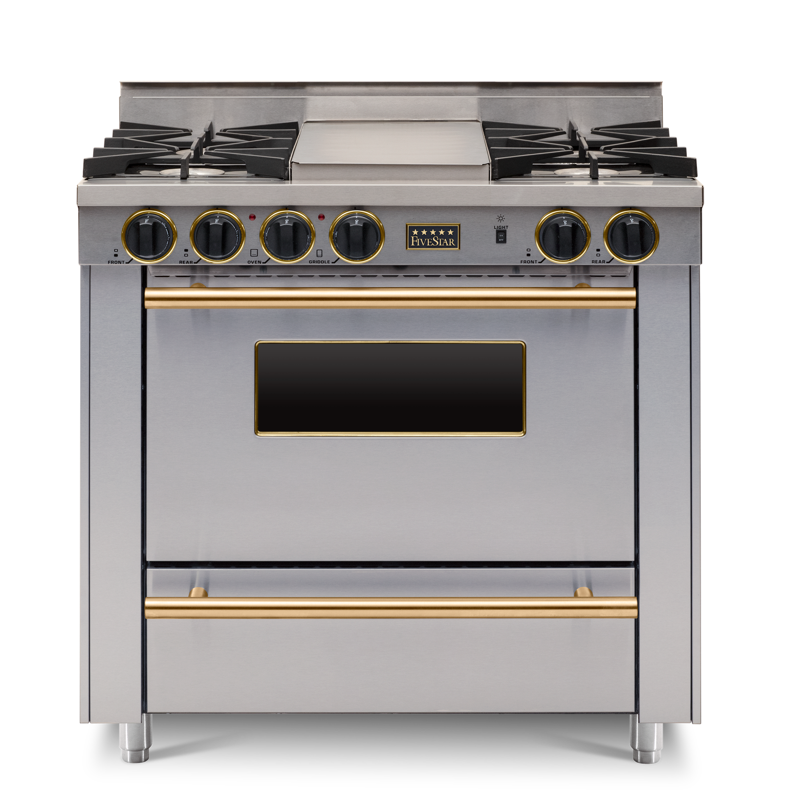 FiveStar TTN3127BSW 36 Inch Stainless Steel Gas Freestanding Range, in Stainless Steel