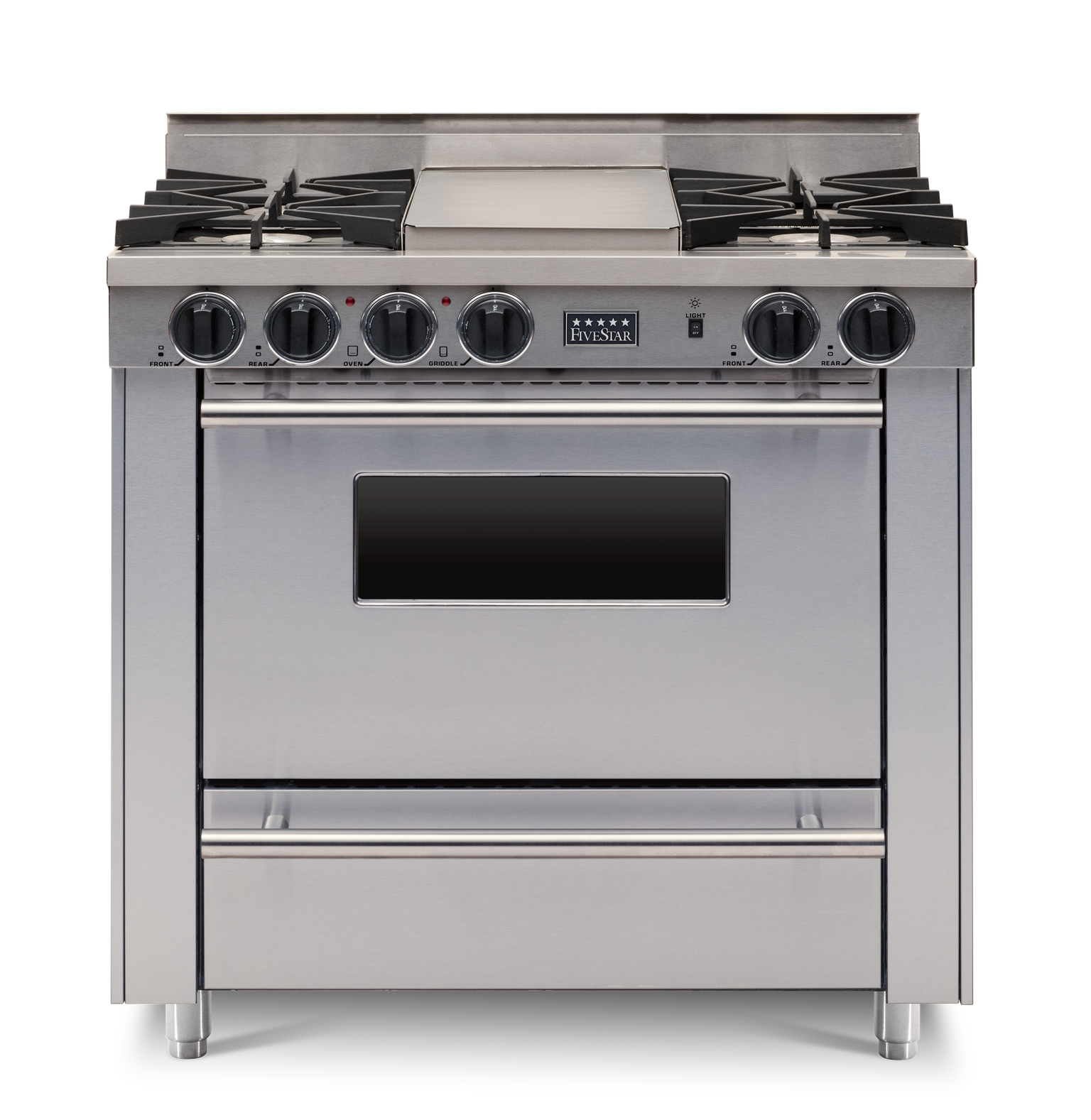FiveStar TTN3127BW 36 Inch Stainless Steel Gas Freestanding Range, in Stainless Steel