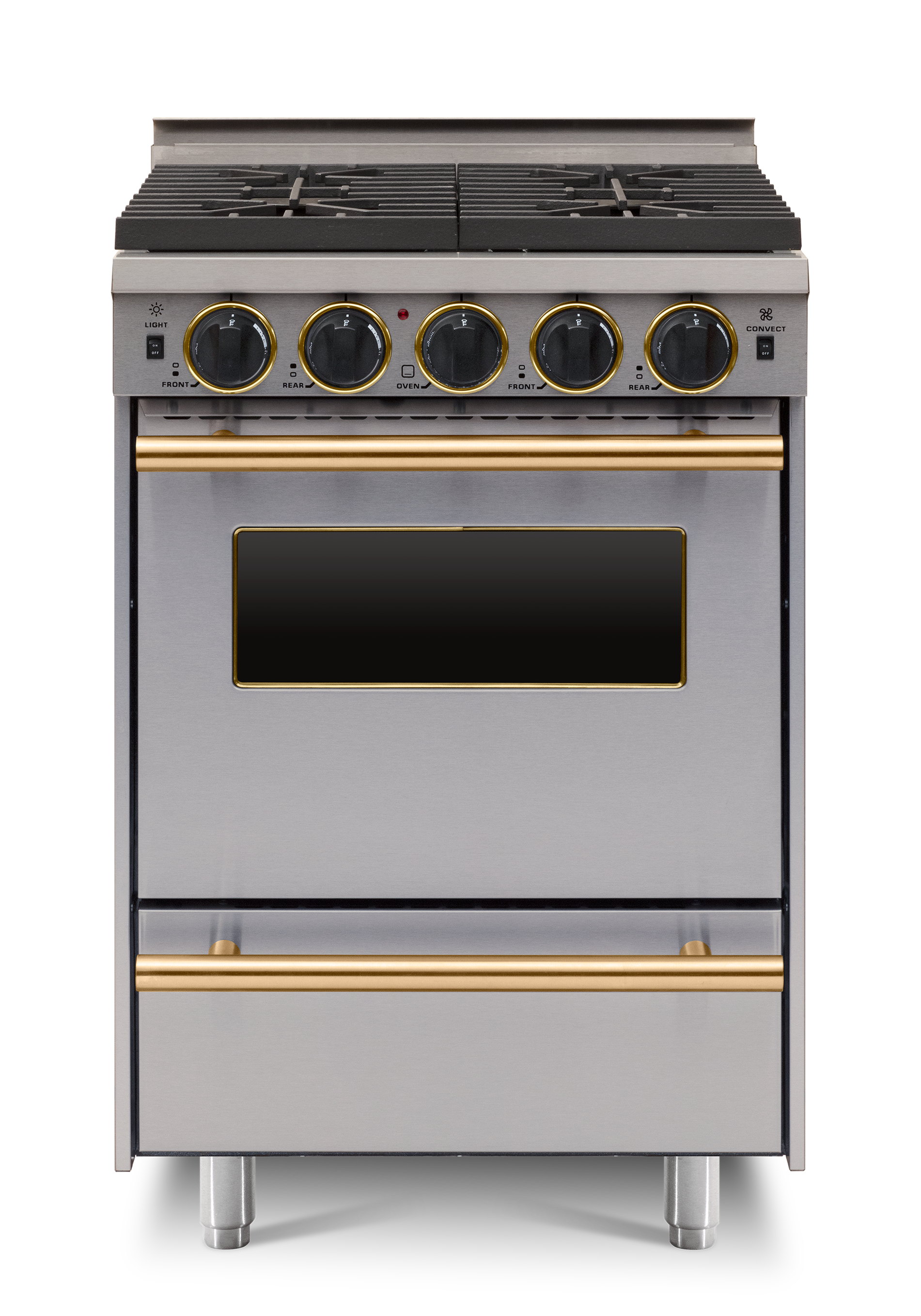 FiveStar TTN4927BSW 24 Inch Stainless Steel Gas Freestanding Range, in Stainless Steel