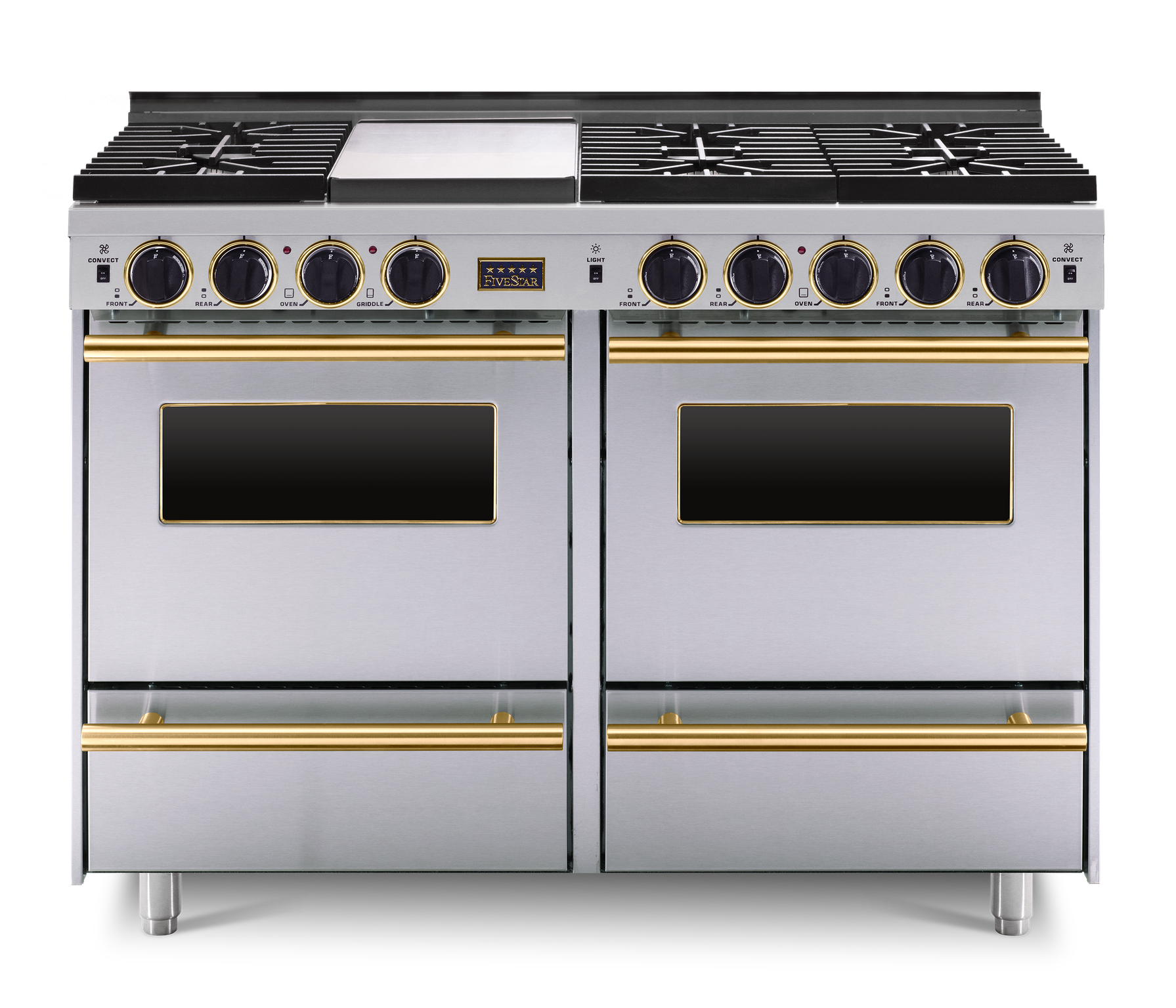 FiveStar TTN5327BSW 48 Inch Stainless Steel Gas Freestanding Range, in Stainless Steel