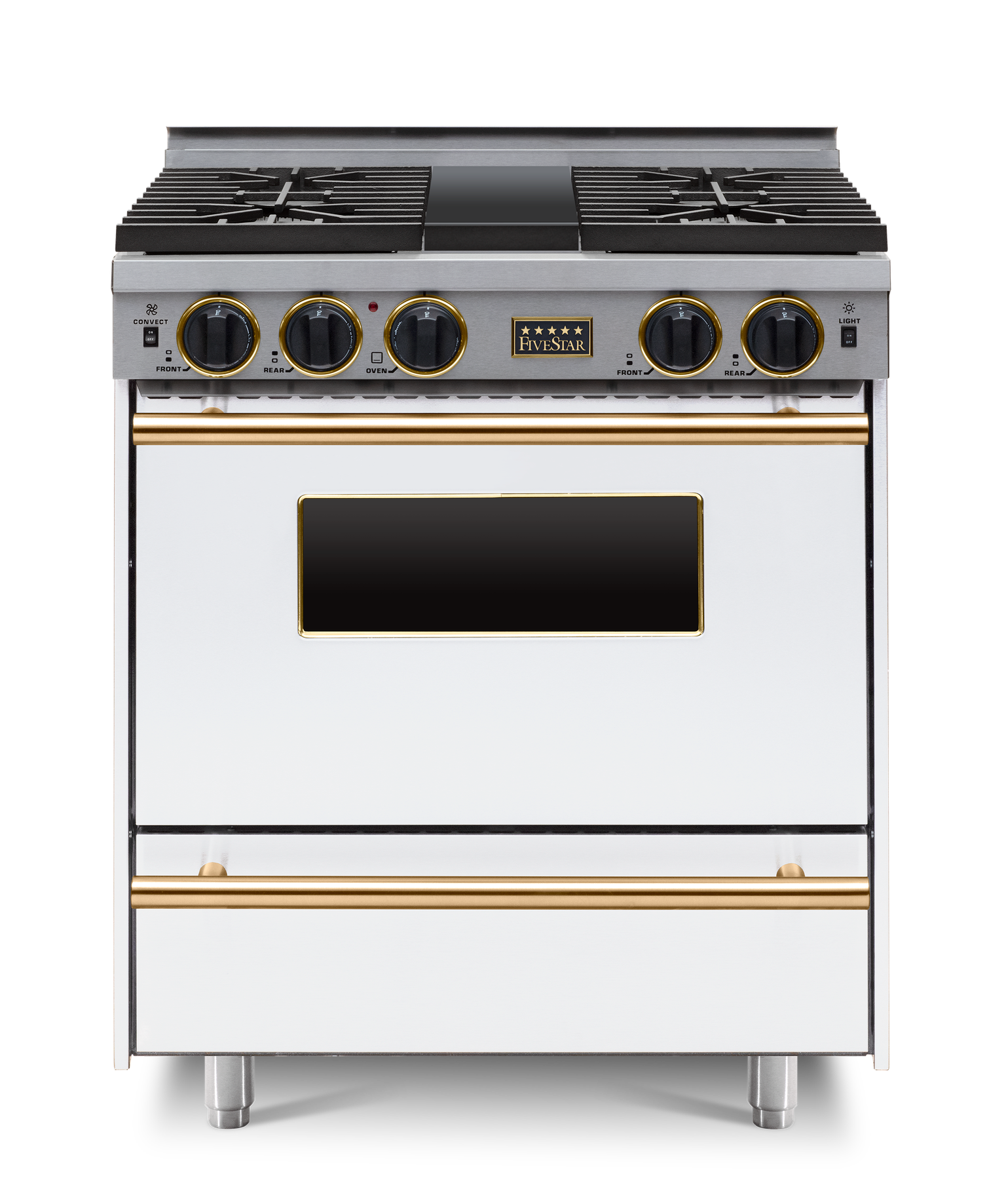 FiveStar WTN2827SW 30 Inch White Gas Freestanding Range, in White