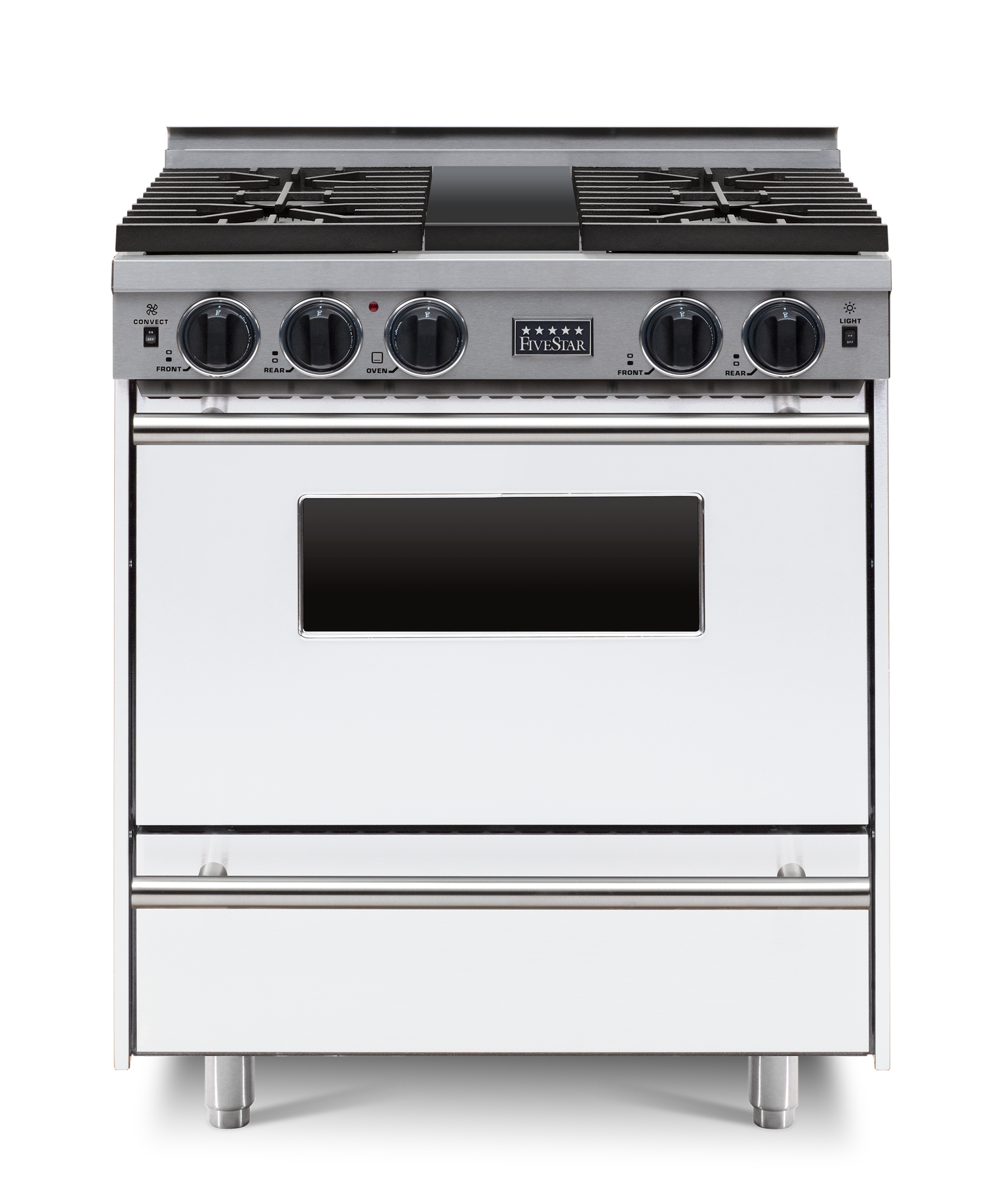 FiveStar WTN2827W 30 Inch White Gas Freestanding Range, in White