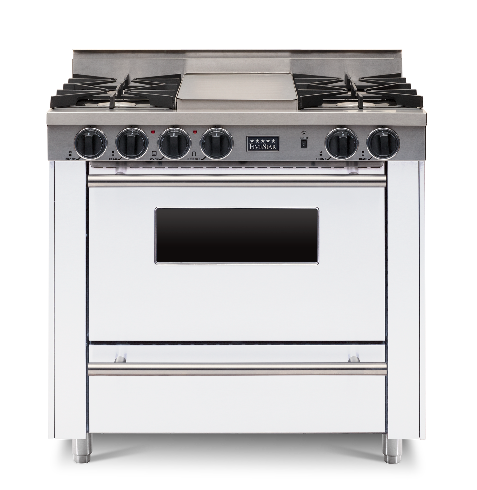 FiveStar WTN3127W 36 Inch White Gas Freestanding Range, in White