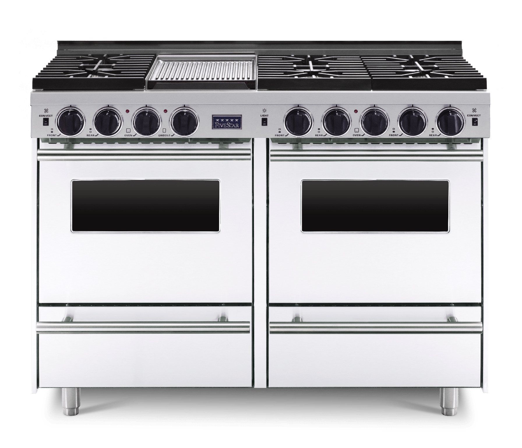 FiveStar WTN5327W 48 Inch White Gas Freestanding Range, in White