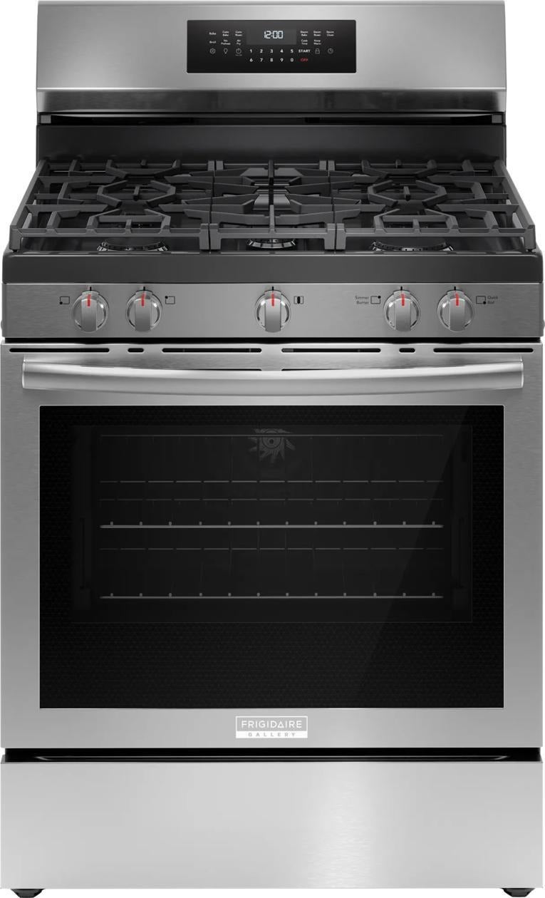Frigidaire 30 Inch Freestanding Gallery Gas Range With Air Fry: Stainless Steel