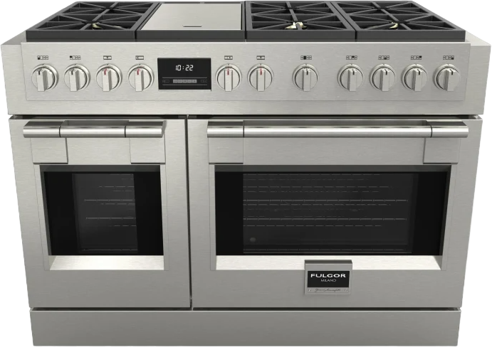 Fulgor Milano F6PGR486GS2 Sofia Series 48 Inch Stainless Steel Gas Freestanding Range, in Stainless Steel