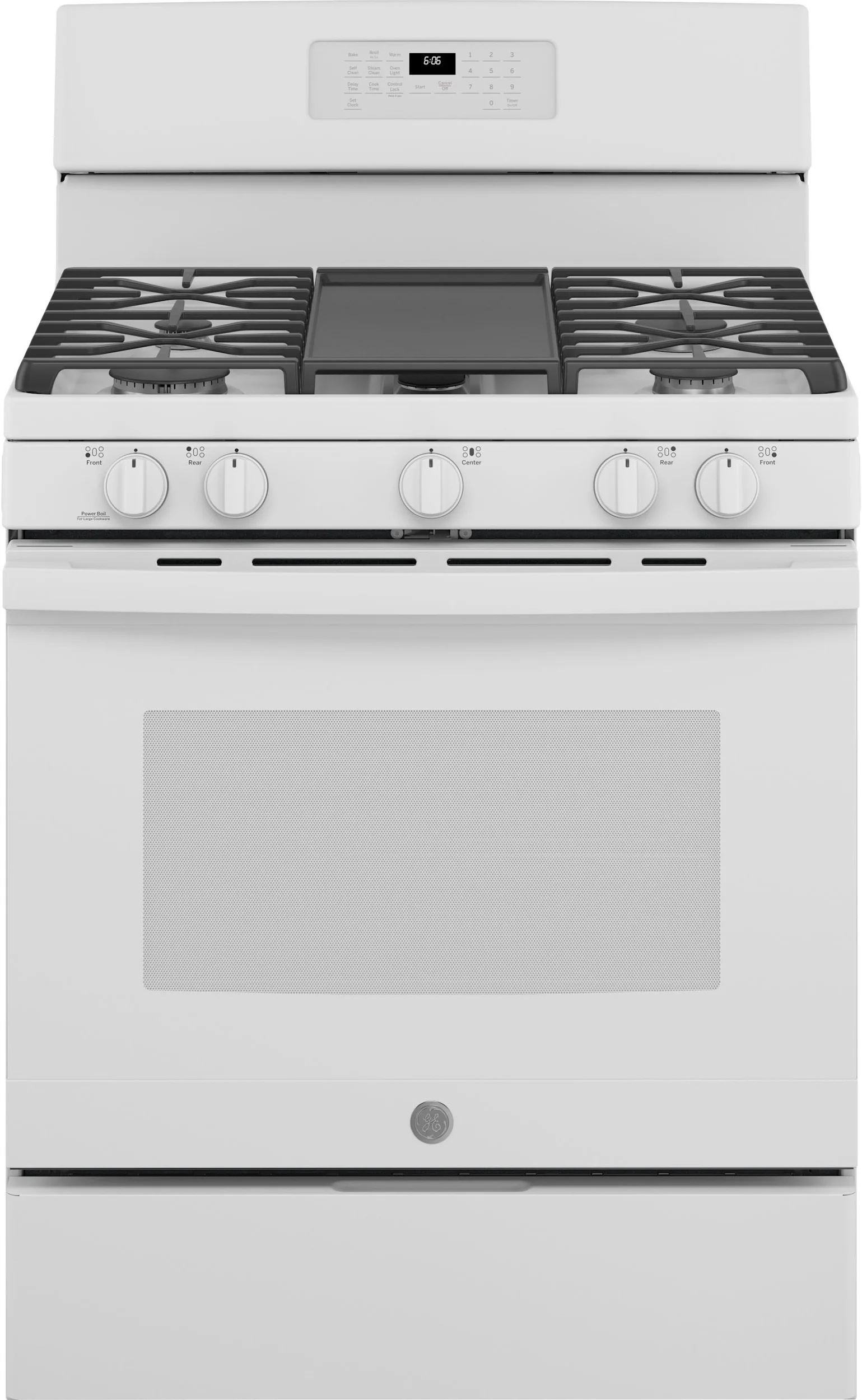 GE JGB660DPWW 30 Inch White Gas Freestanding Range