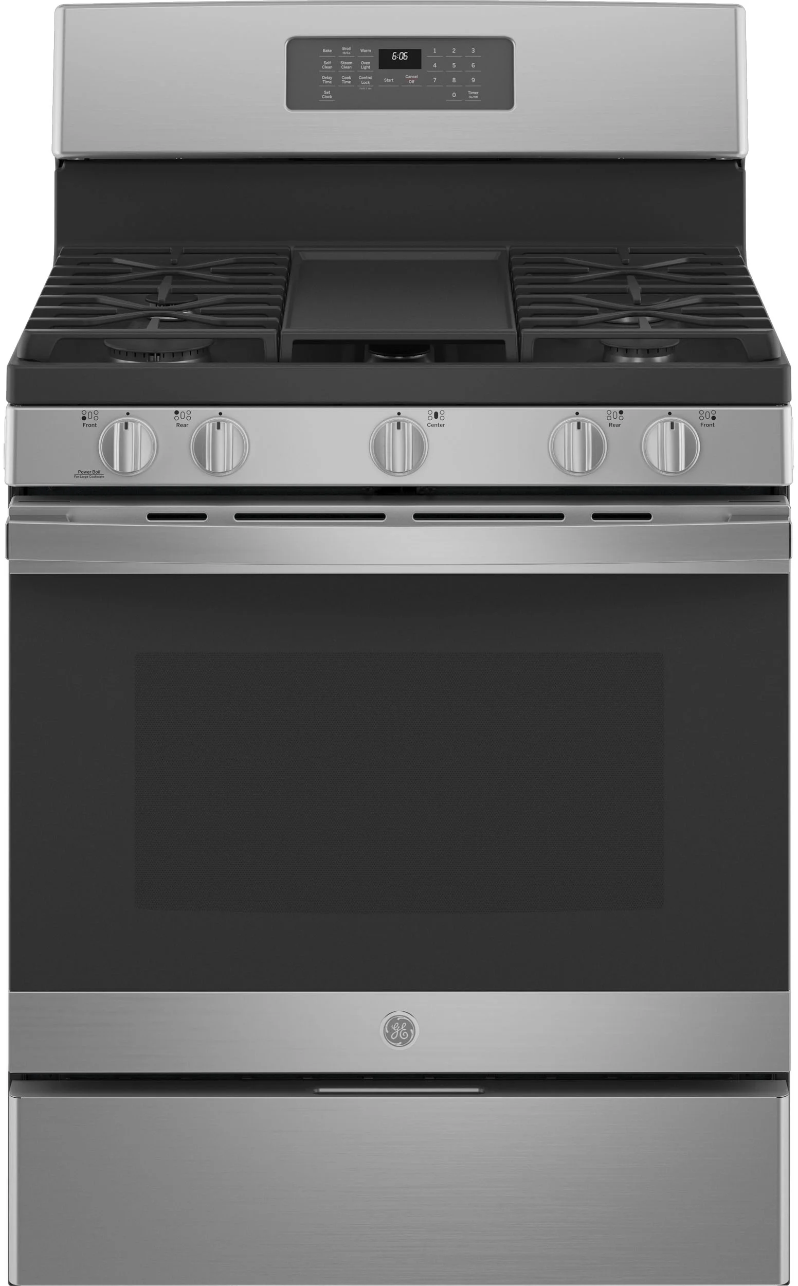 GE JGB660YPFS 30 Inch Stainless Steel Gas Freestanding Range